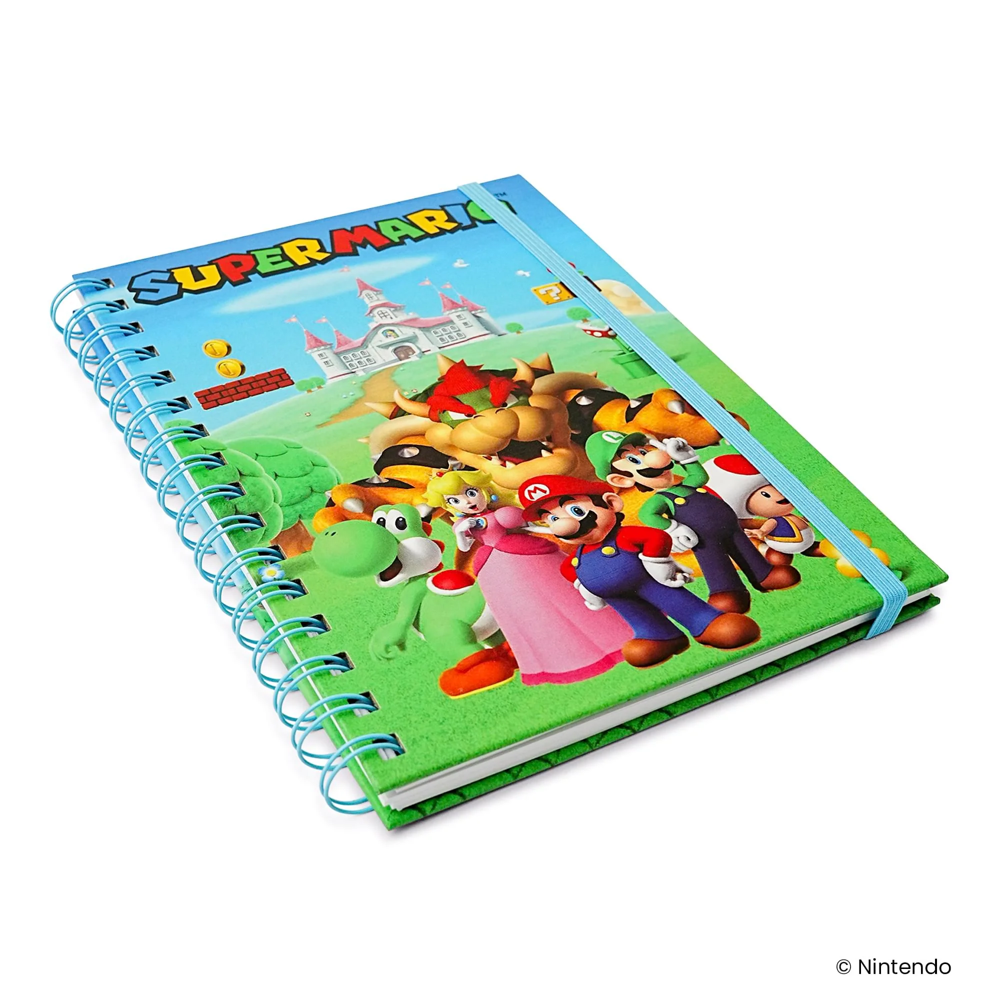 Super Mario Group Spiral Notebook With Elastic Closure - Image 8