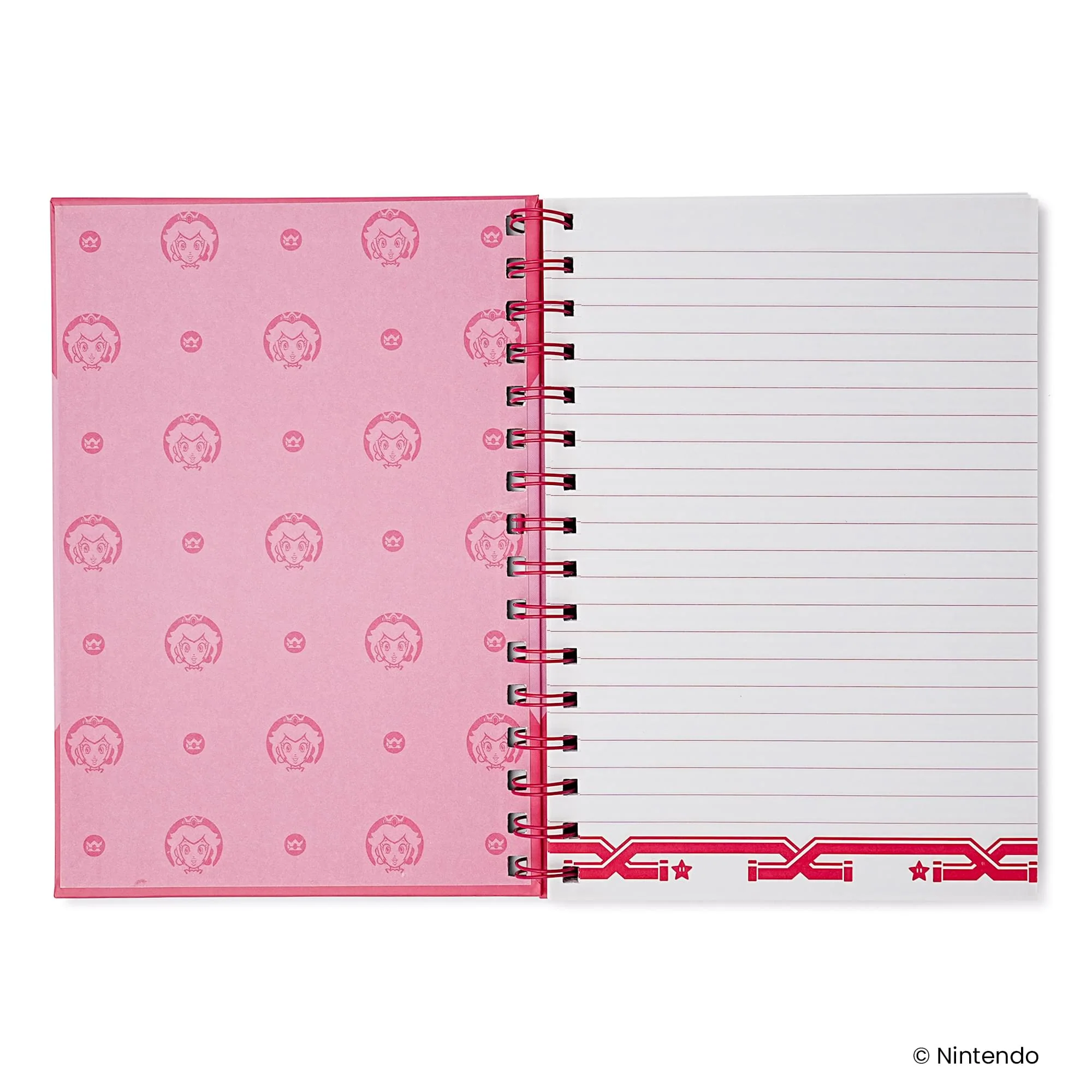 Super Mario Princess Peach Spiral Notebook With Elastic Closure - Image 3