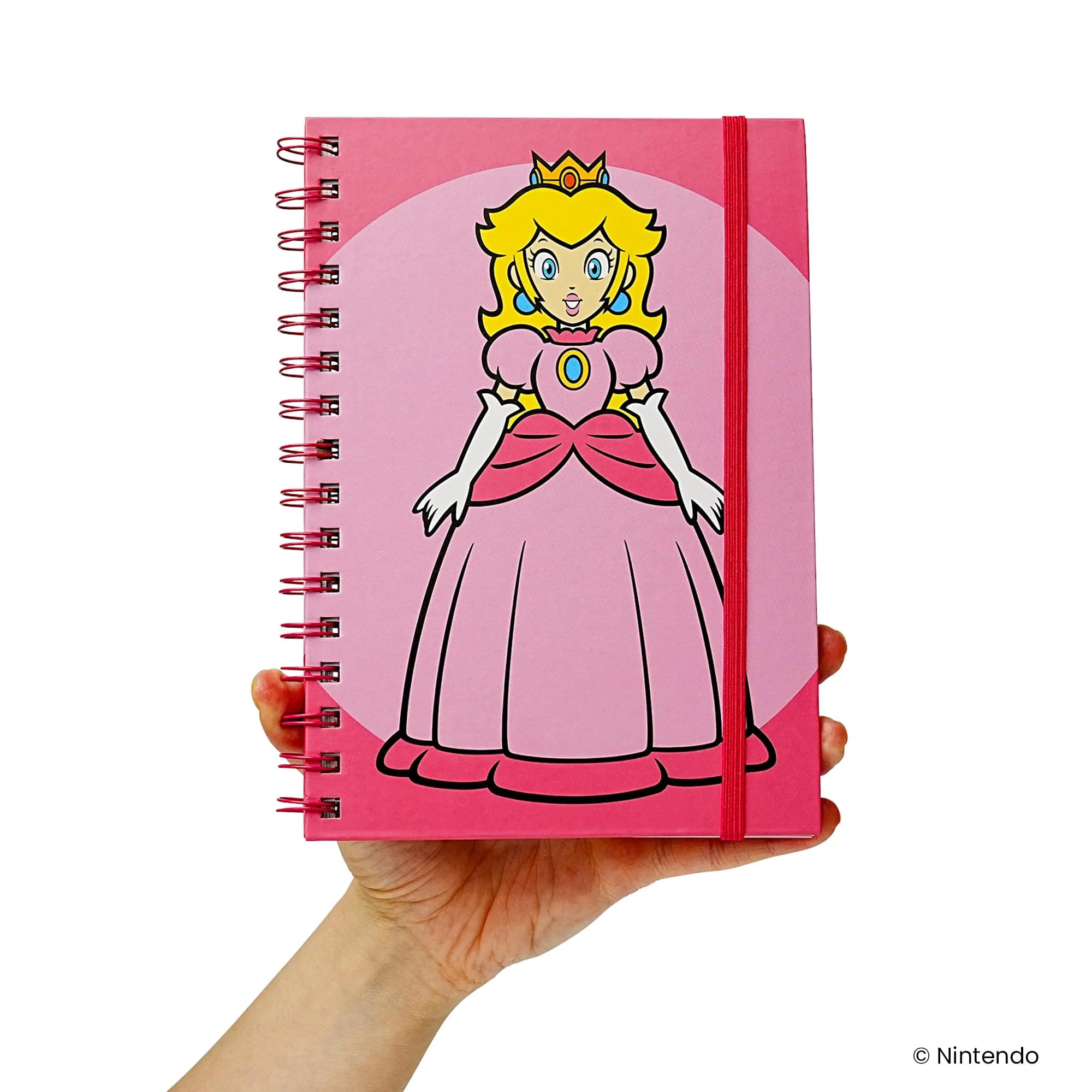 Super Mario Princess Peach Spiral Notebook With Elastic Closure - Image 9