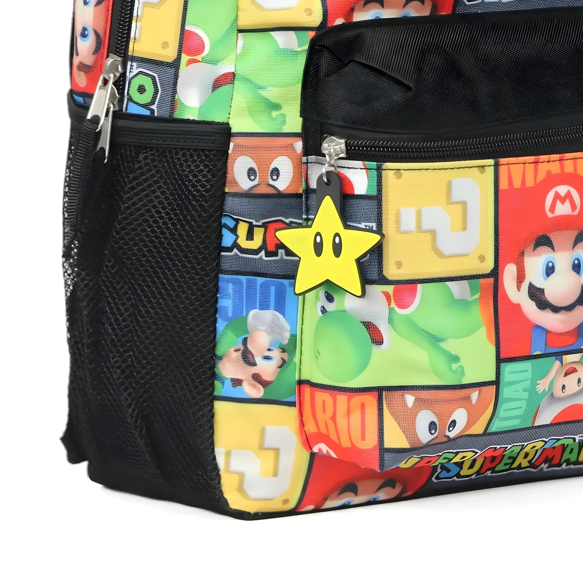 Super Mario Square Block Print 16 Inch Backpack - Image 5