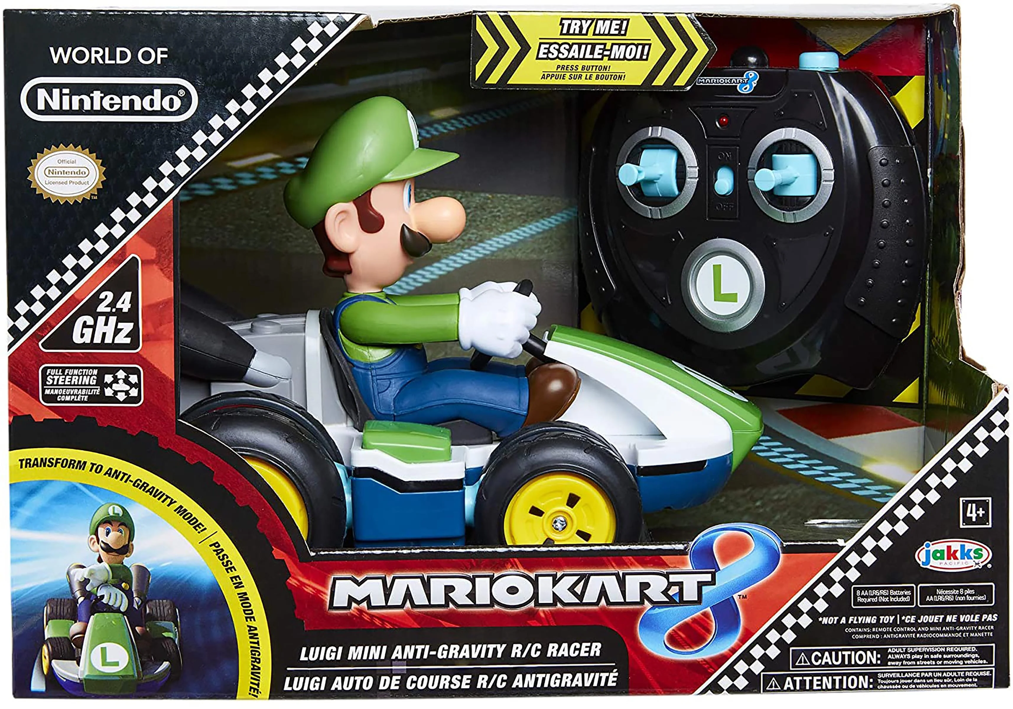 Super Mario World of Nintendo Mini RC Luigi Racer - Image 2