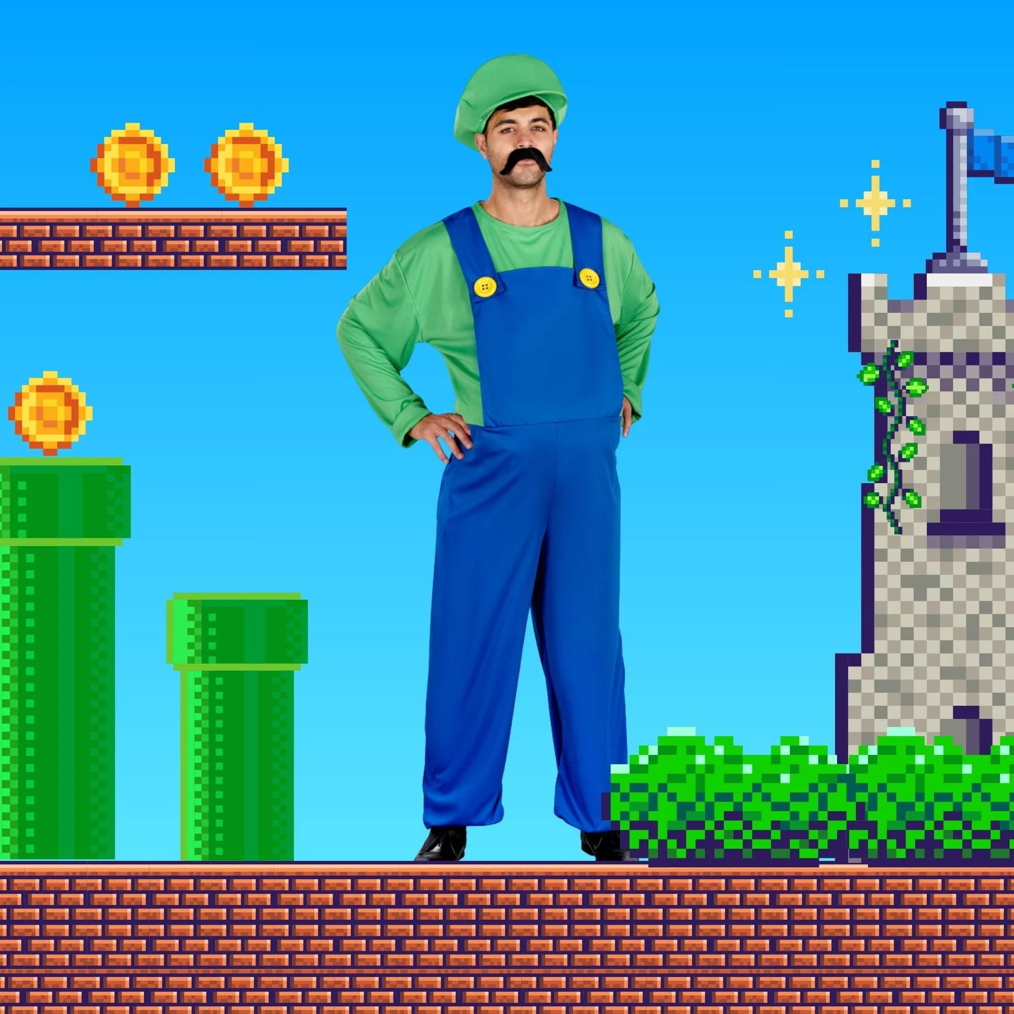 Super Plumber Mate Adult Costume - Image 5