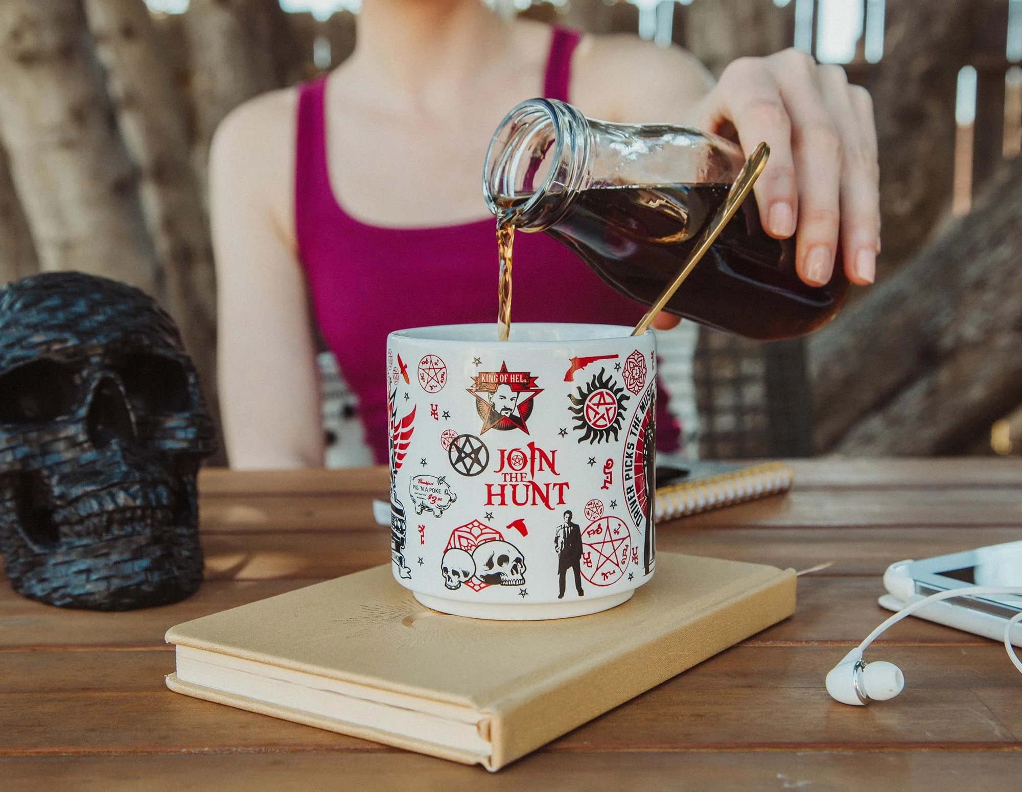 Supernatural "Join The Hunt" Single Stackable Ceramic Mug | Holds 13 Ounces - Image 5