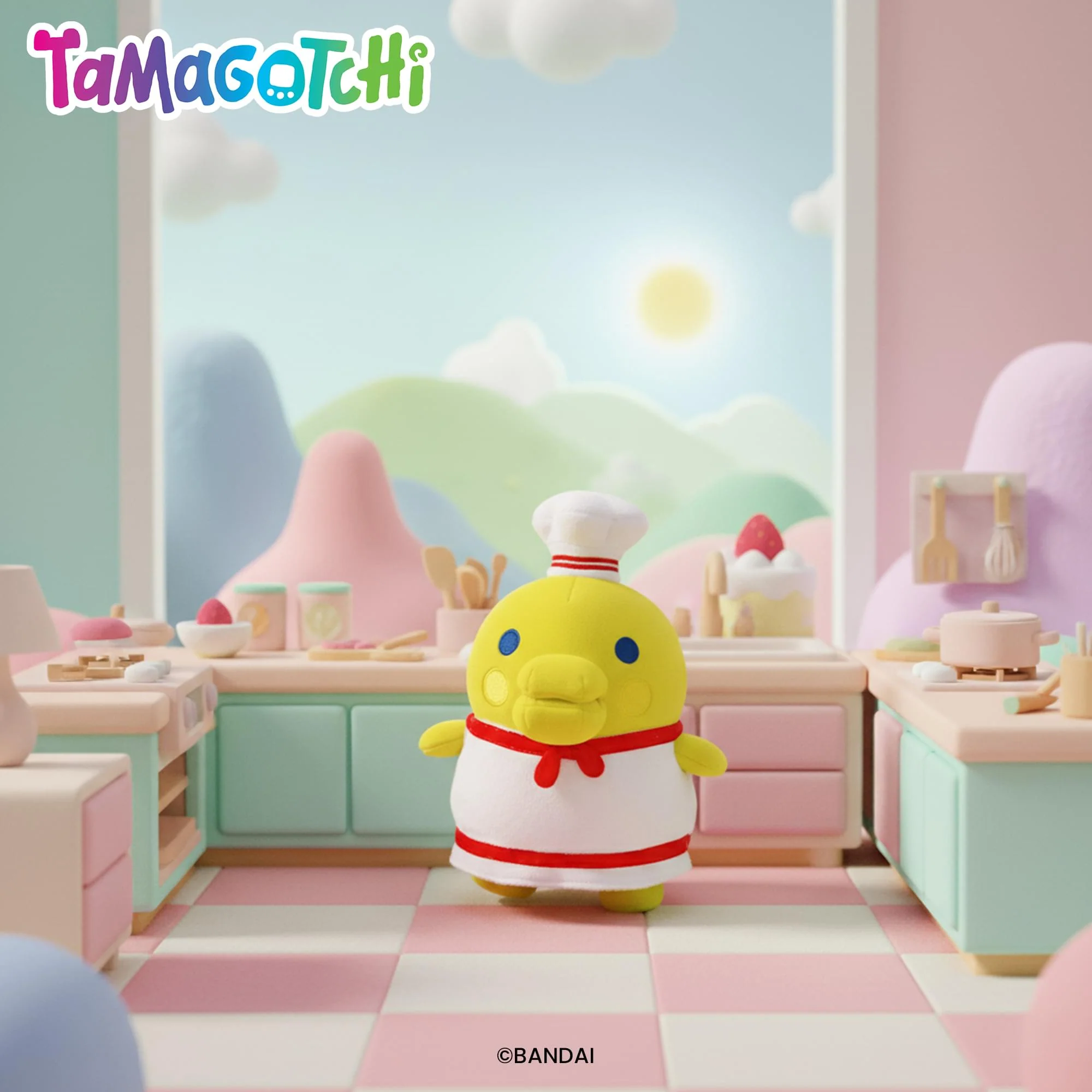 Tamagotchi Kuchipatchi Chef 6-Inch Collector Plush - Image 5