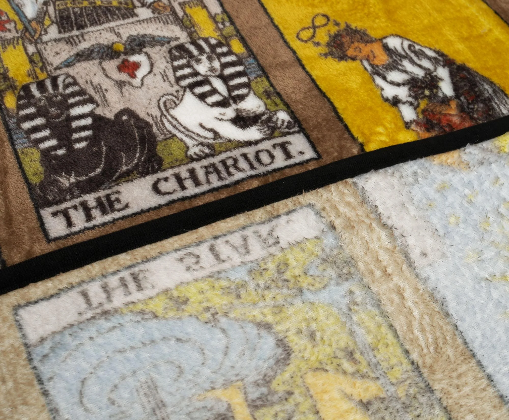 Tarot Card Collage 45 x 60 Inch Fleece Throw Blanket - Image 2