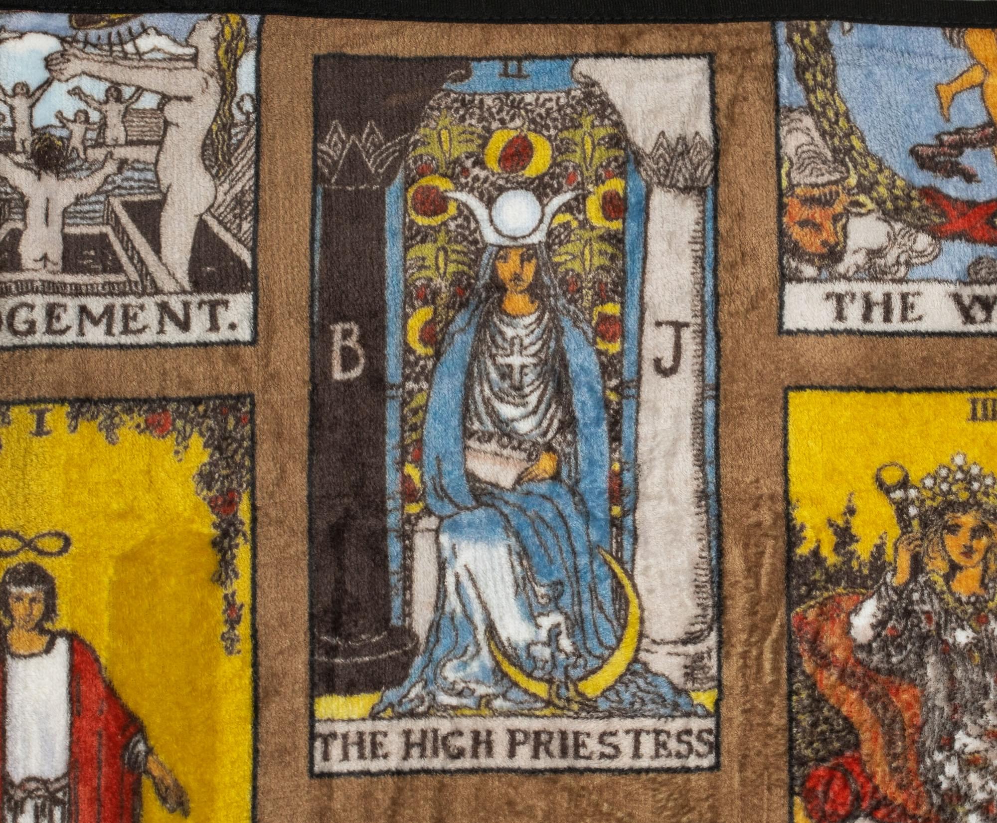Tarot Card Collage 45 x 60 Inch Fleece Throw Blanket - Image 3