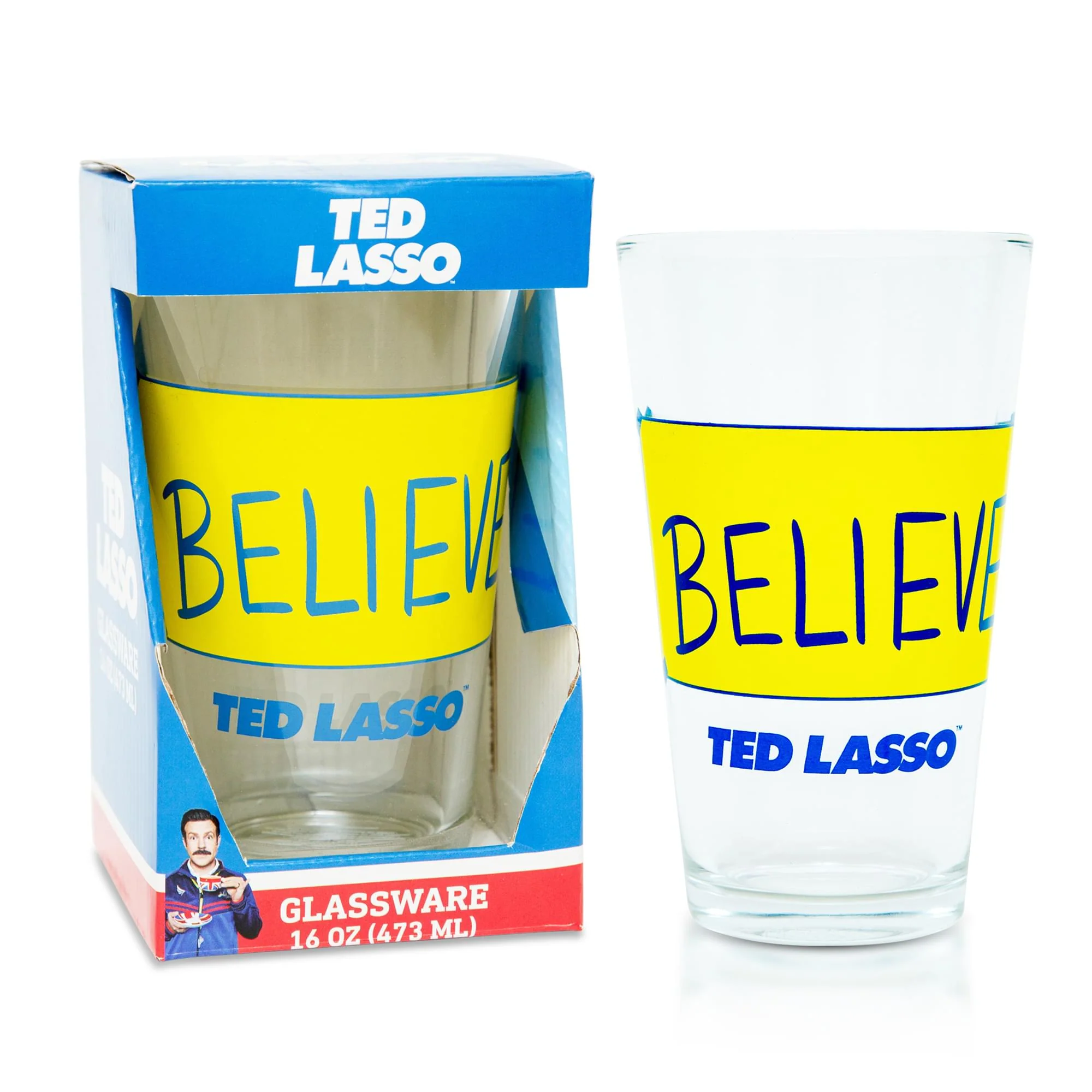 Ted Lasso "Believe" Pint Glass | Holds 16 Ounces - Image 2