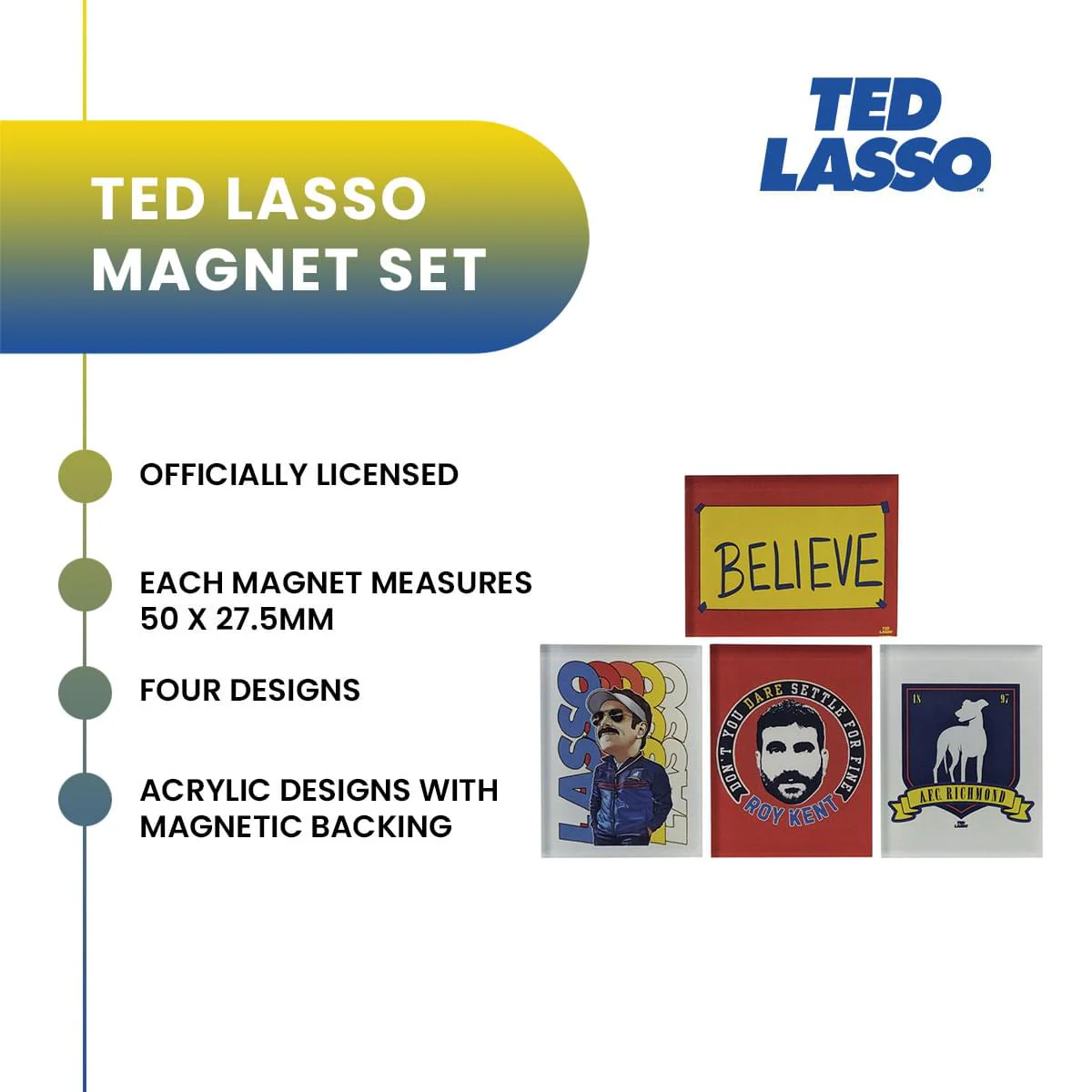 Ted Lasso Set Of 5 Magnets - Image 9