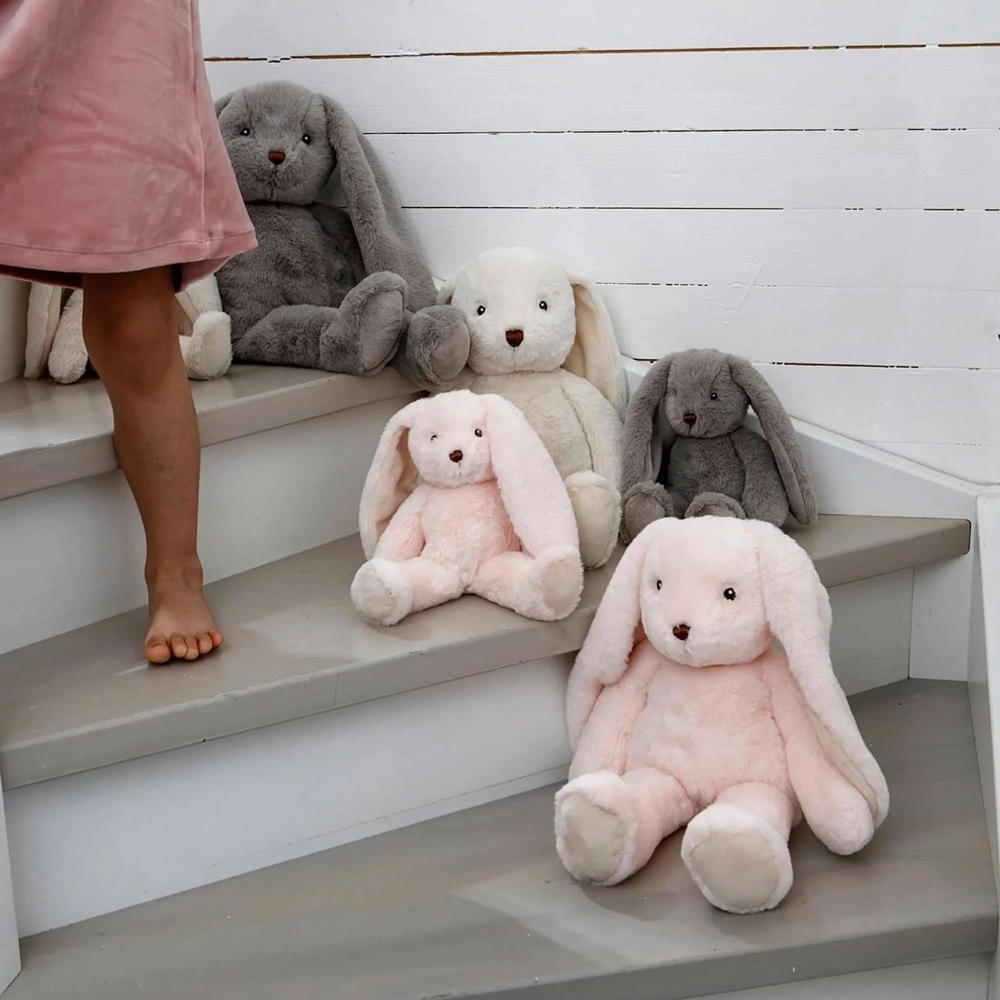 Teddykompaniet 18 Inch Plush Animal | Pink Bunny Svea - Image 4
