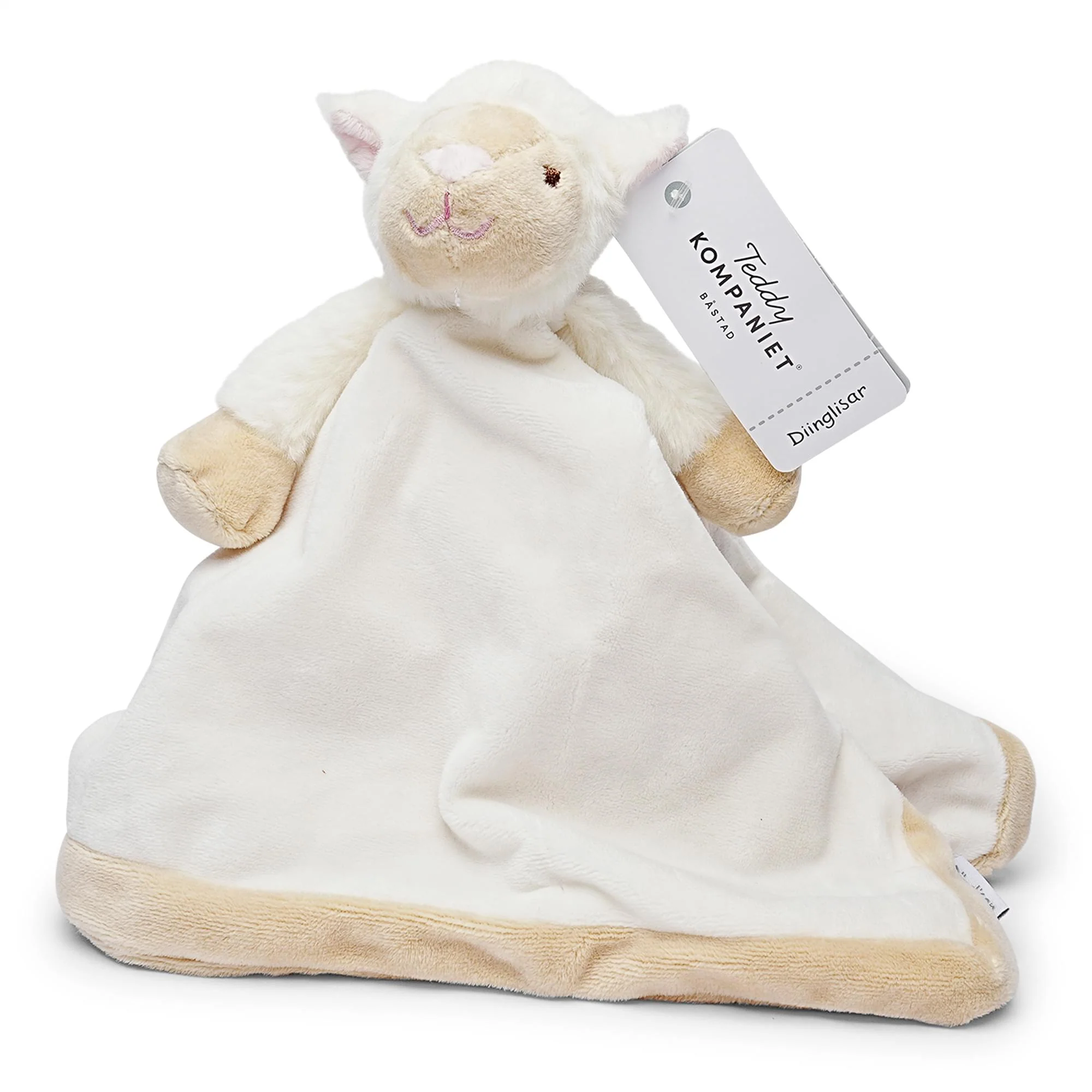 Teddykompaniet Diinglisar Collection 11 Inch Plush Animal Blanket | Lamb - Image 2