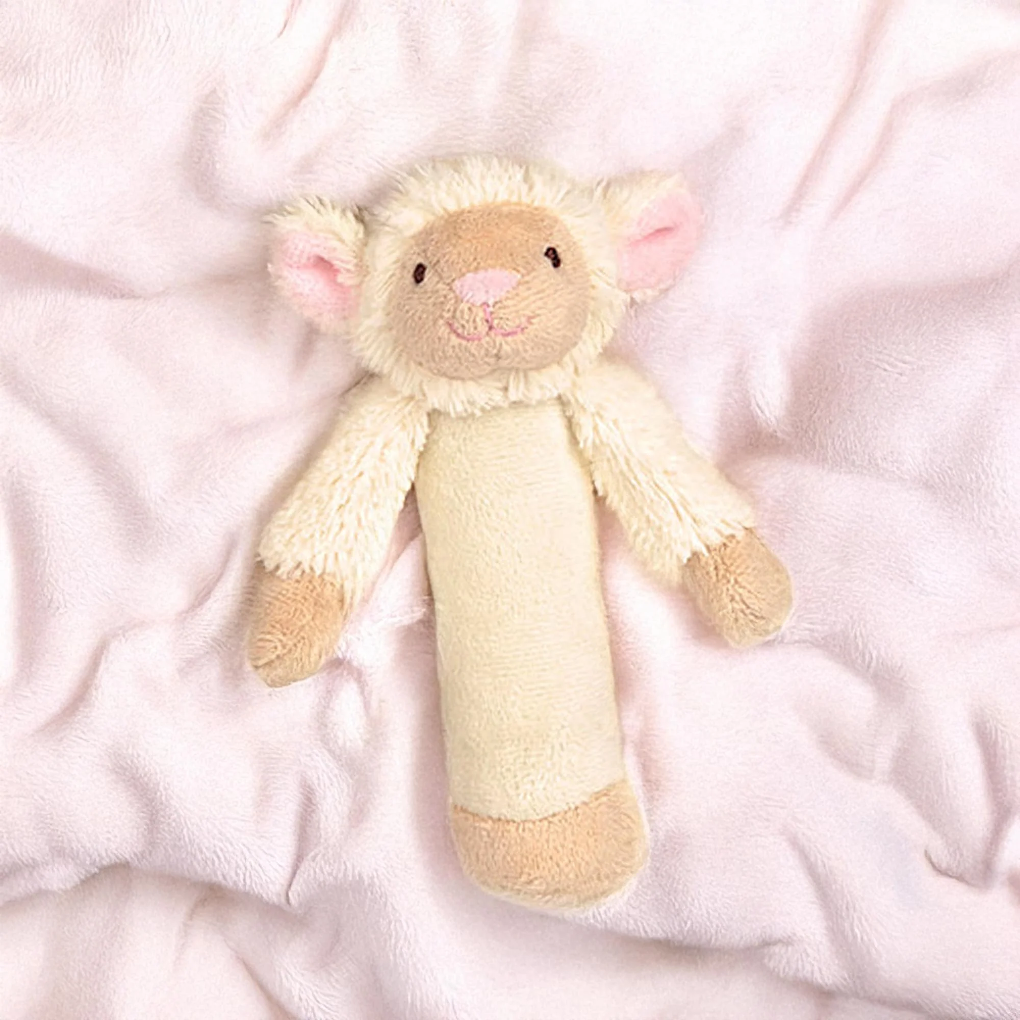 Teddykompaniet Plush Baby Rattle | Lamb - Image 4