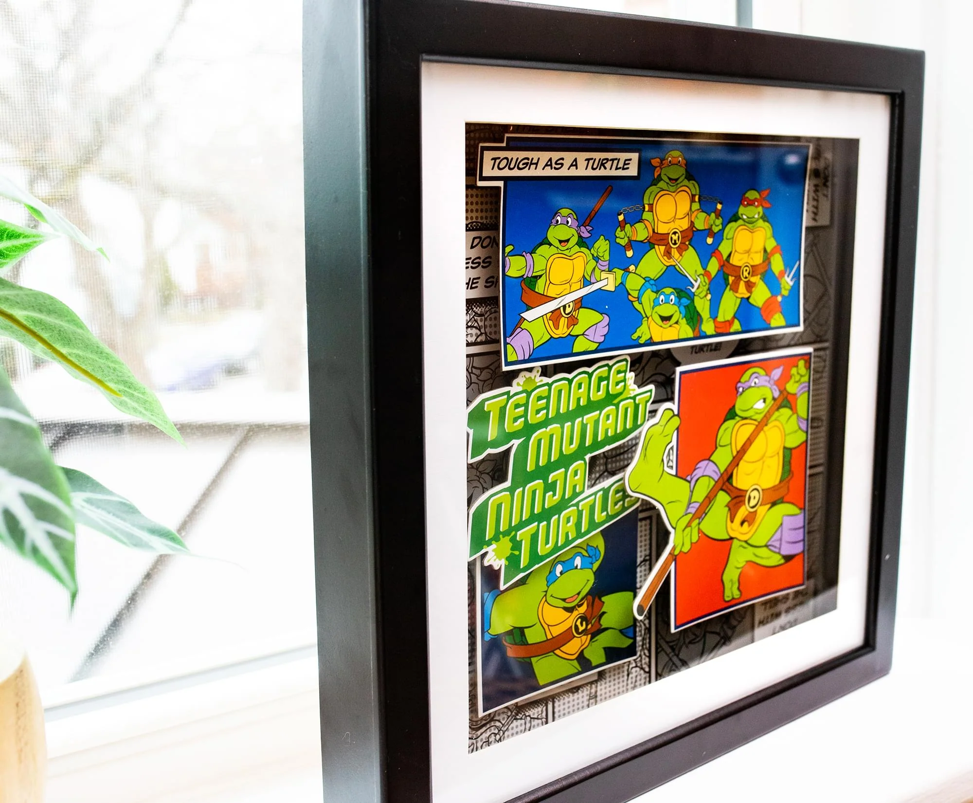 Teenage Mutant Ninja Turtles Wood Frame 3D Shadow Box Wall Art | 14 x 14 Inches - Image 6