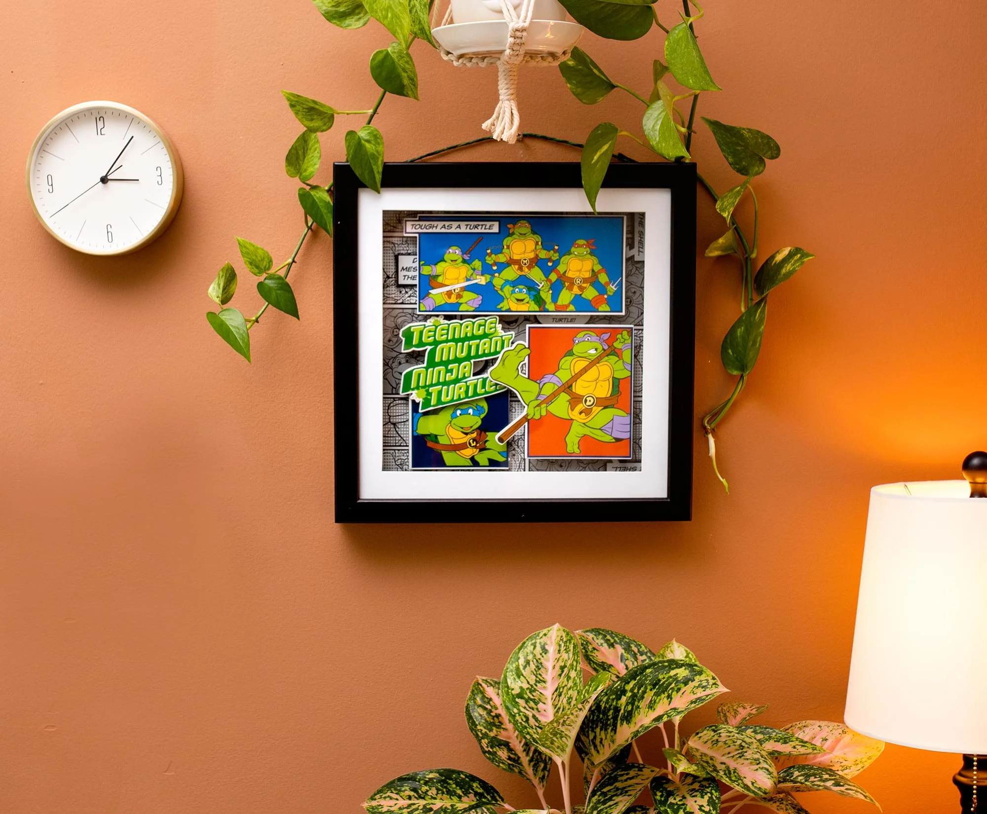 Teenage Mutant Ninja Turtles Wood Frame 3D Shadow Box Wall Art | 14 x 14 Inches - Image 8