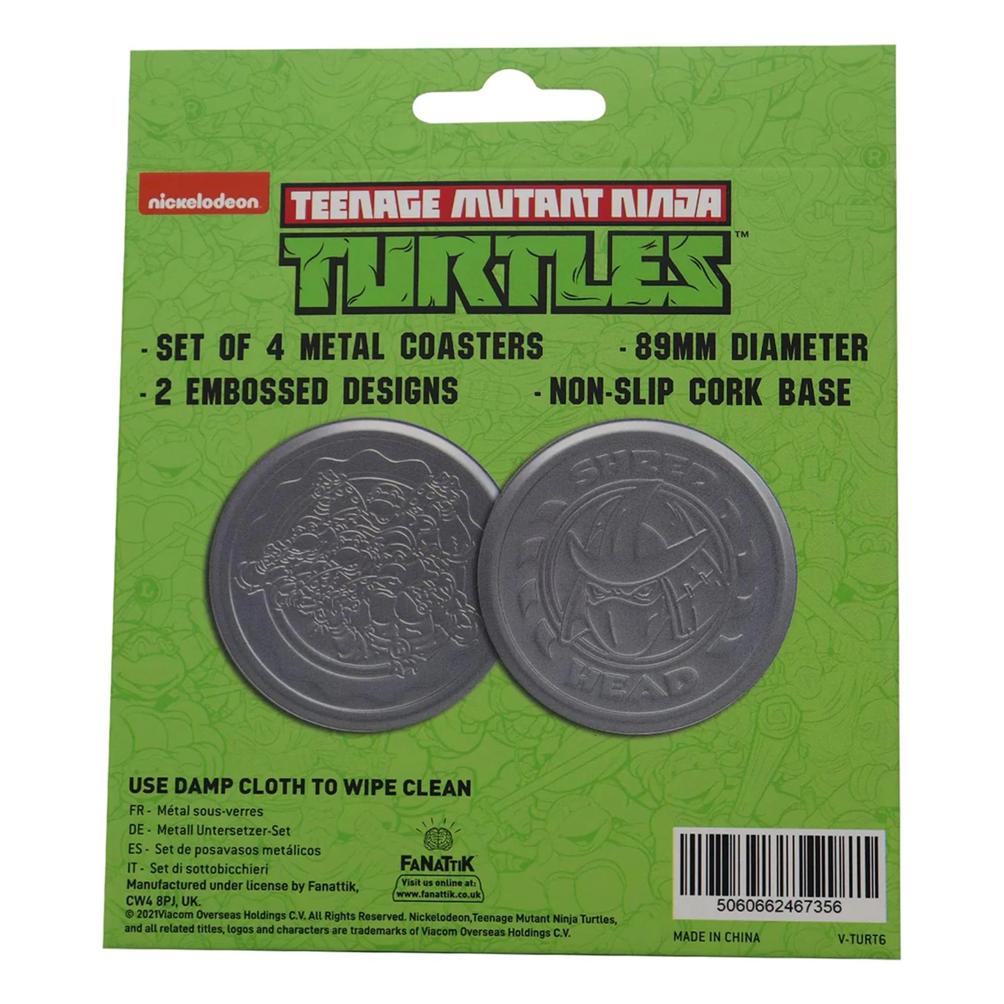 Teenage Mutant Ninja Turtles Embossed Metal Coasters | Set of 4 - Image 5