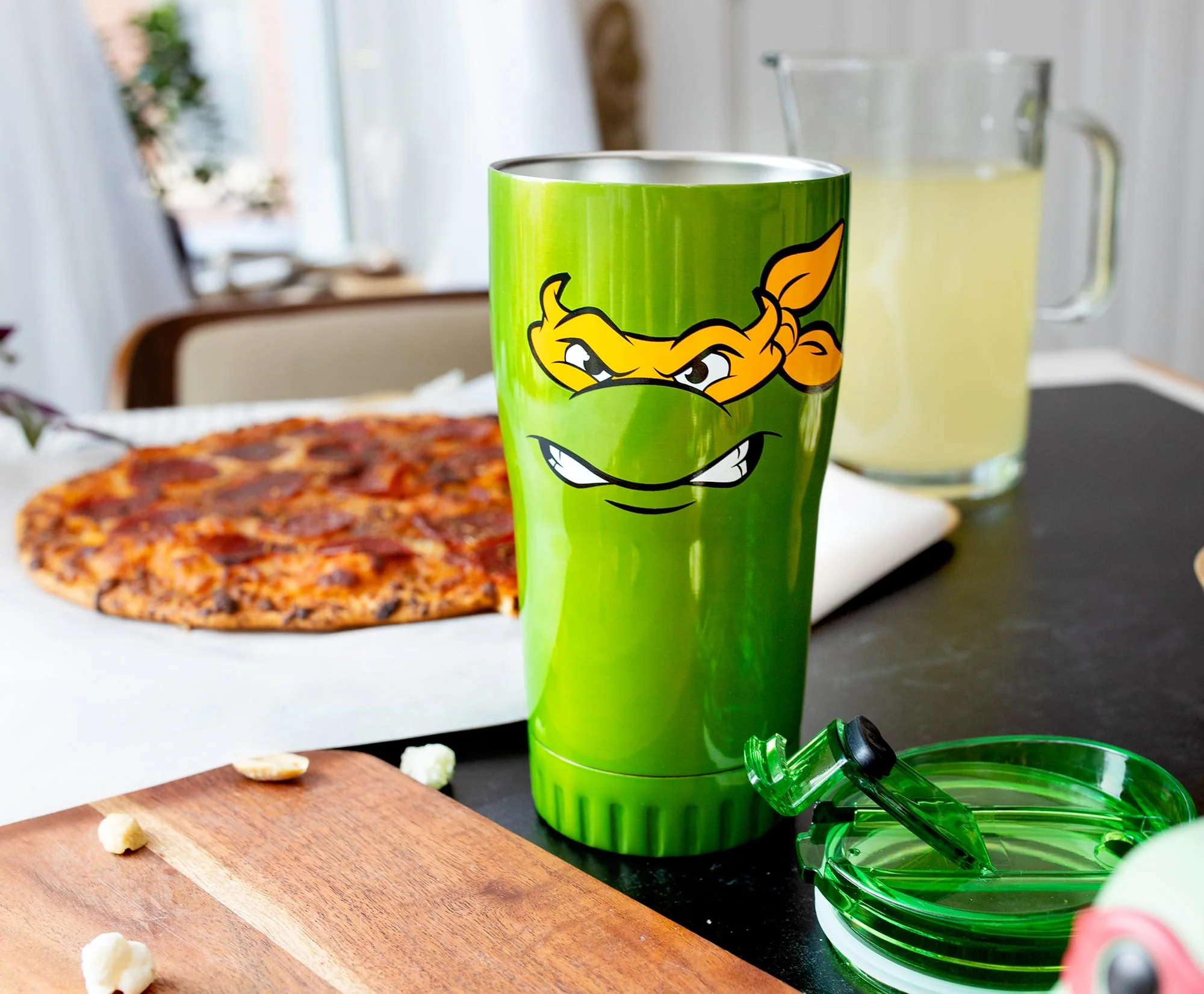 Teenage Mutant Ninja Turtles Michelangelo Stainless Steel Tumbler With Lid - Image 5