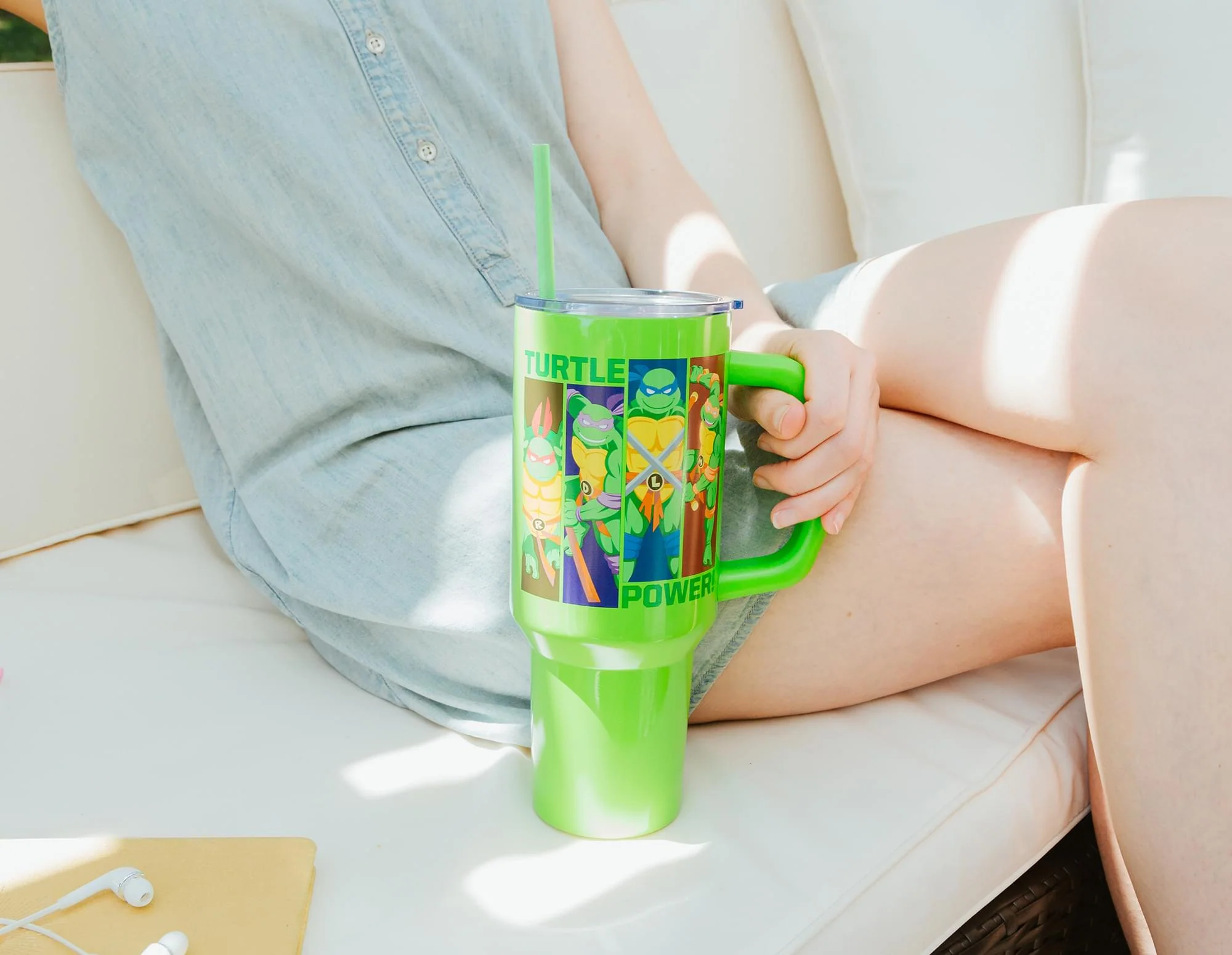 Teenage Mutant Ninja Turtles "Turtle Power" Stainless Steel Tumbler With Handle - Image 6