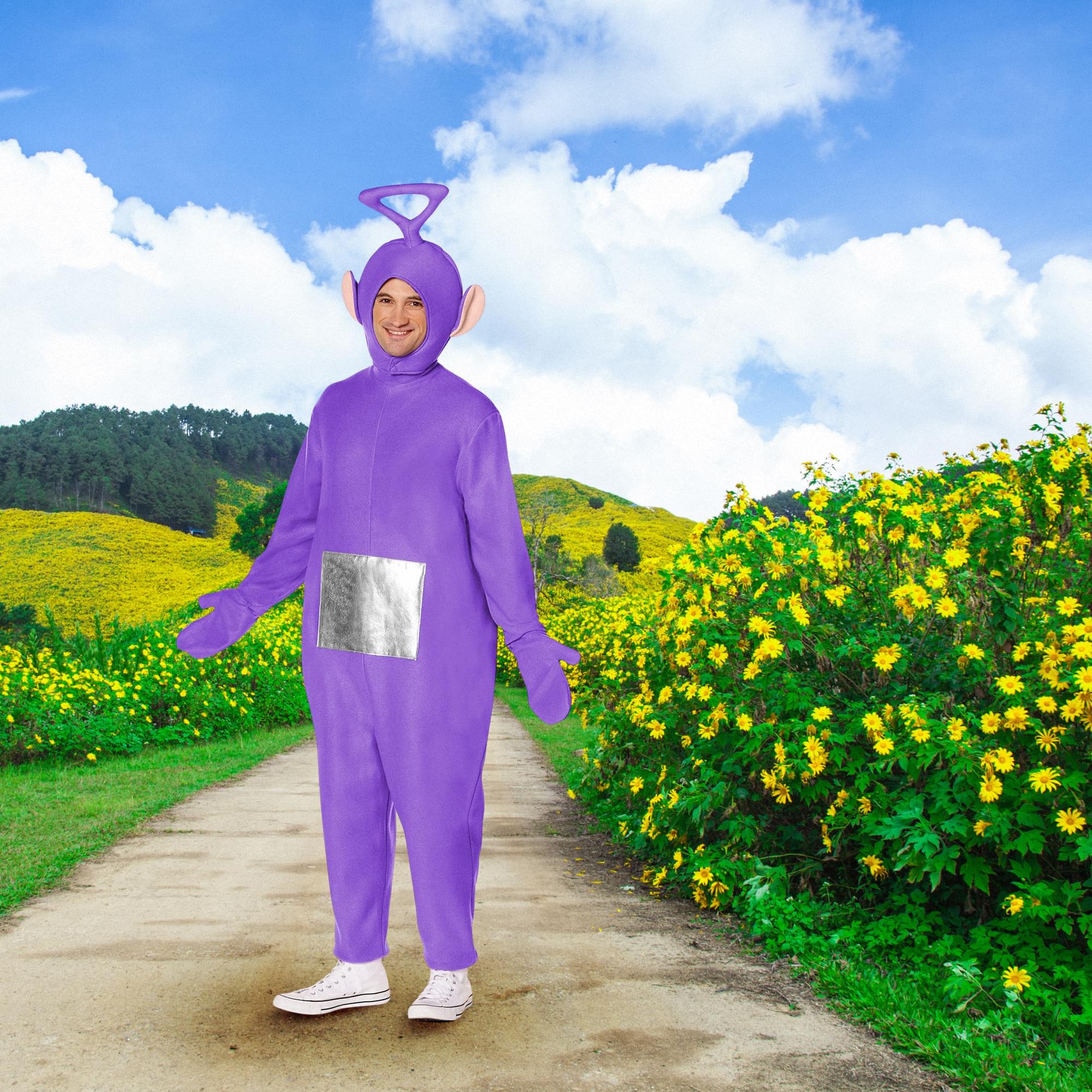 Teletubbies Tinky Winky Adult Costume - Image 2