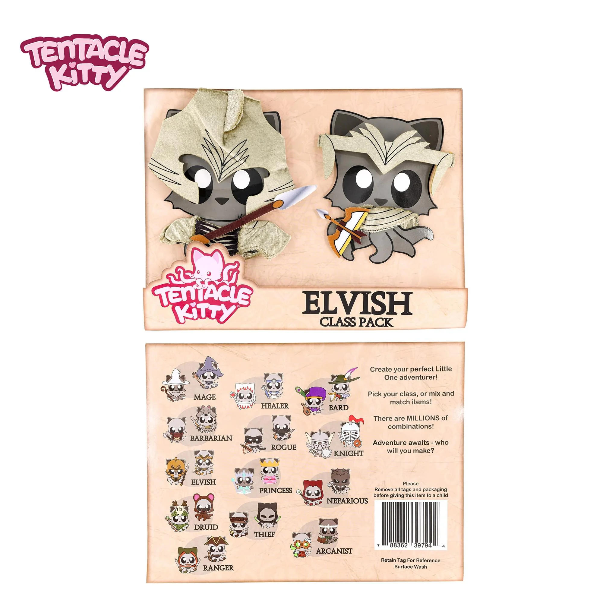 Tentacle Kitty Campaign Critters | Elvish Class Plush Clothing Pack - Image 2