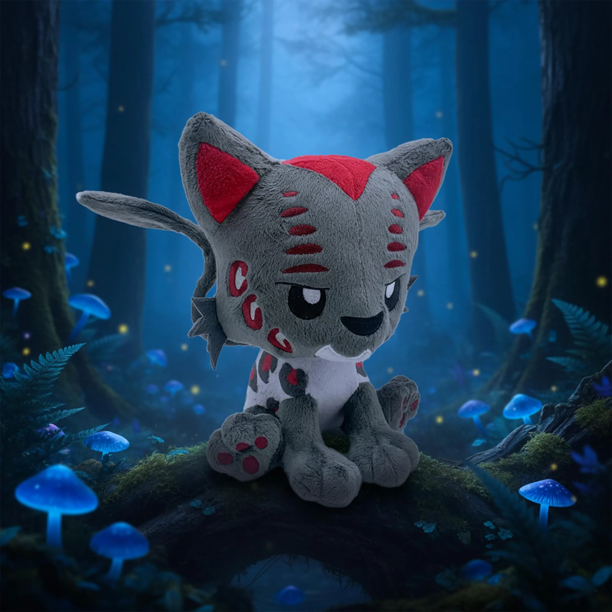 Tentacle Kitty Campaign Critters Fantasy Coeurl Plush - Image 4
