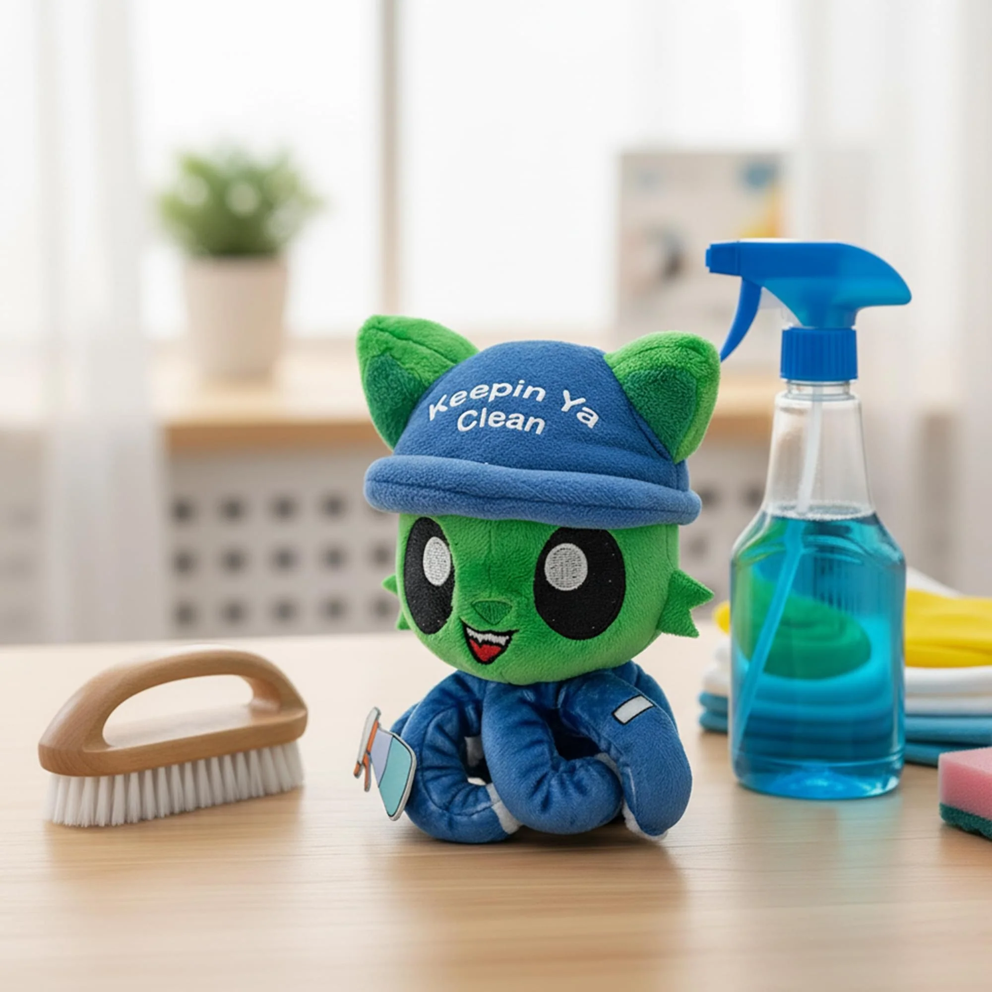 Tentacle Kitty First Responders & Essentials Little Ones Plush | Cleaner Kitty - Image 5