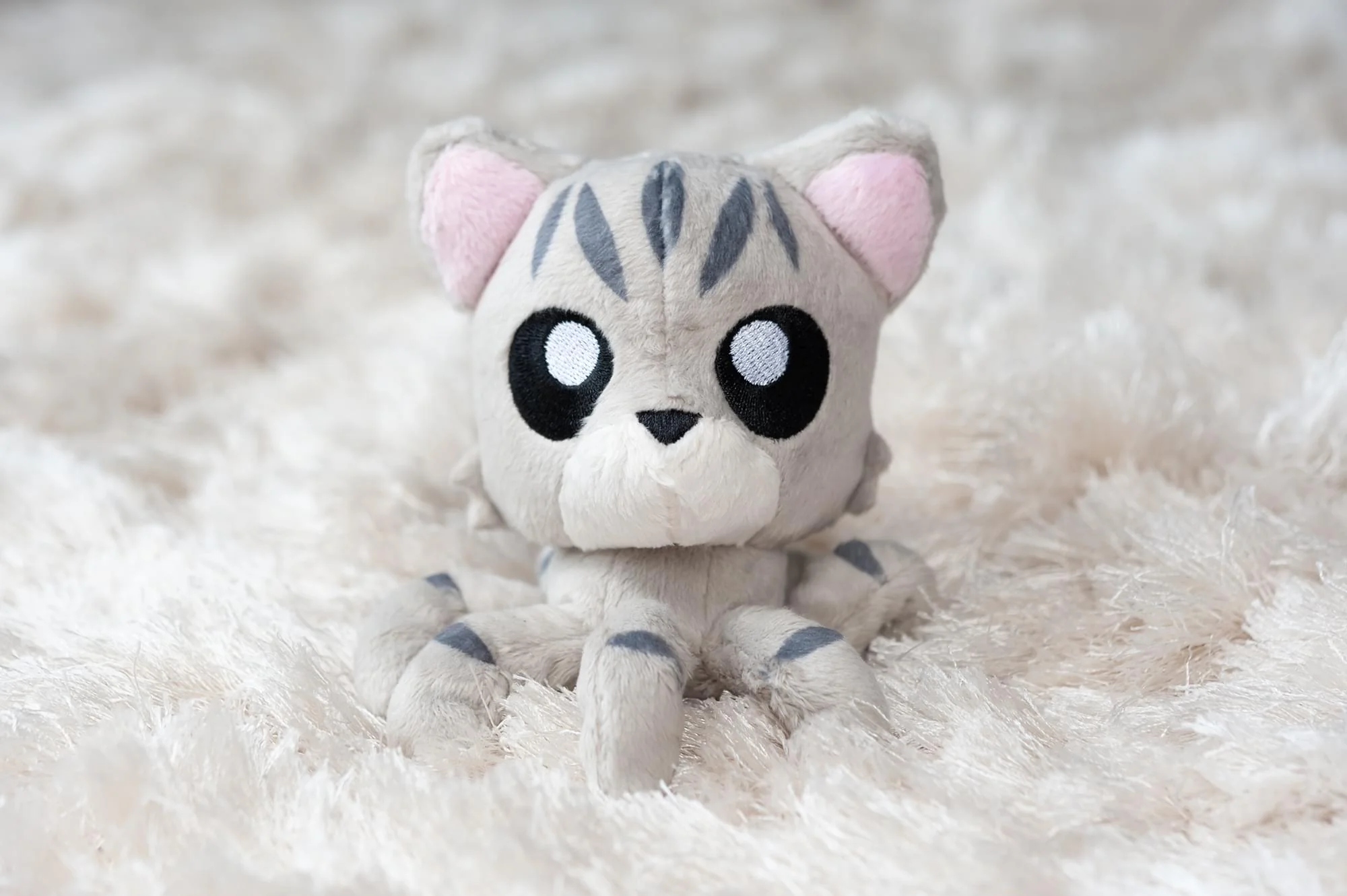Tentacle Kitty Little Ones 4 Inch Plush | Grey Tabby - Image 5