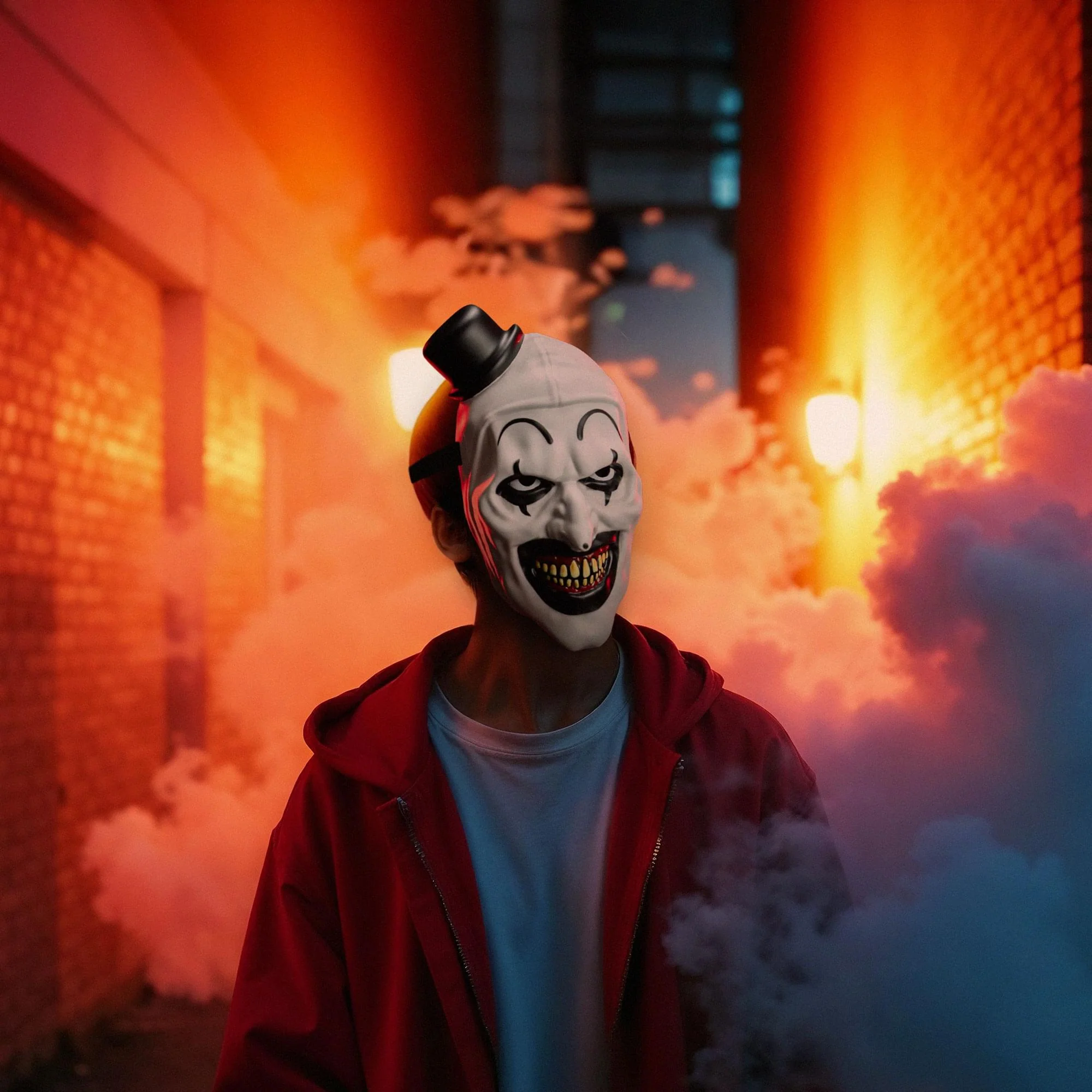 Terrifier 2 Art the Clown Adult Retro Costume Mask - Image 5