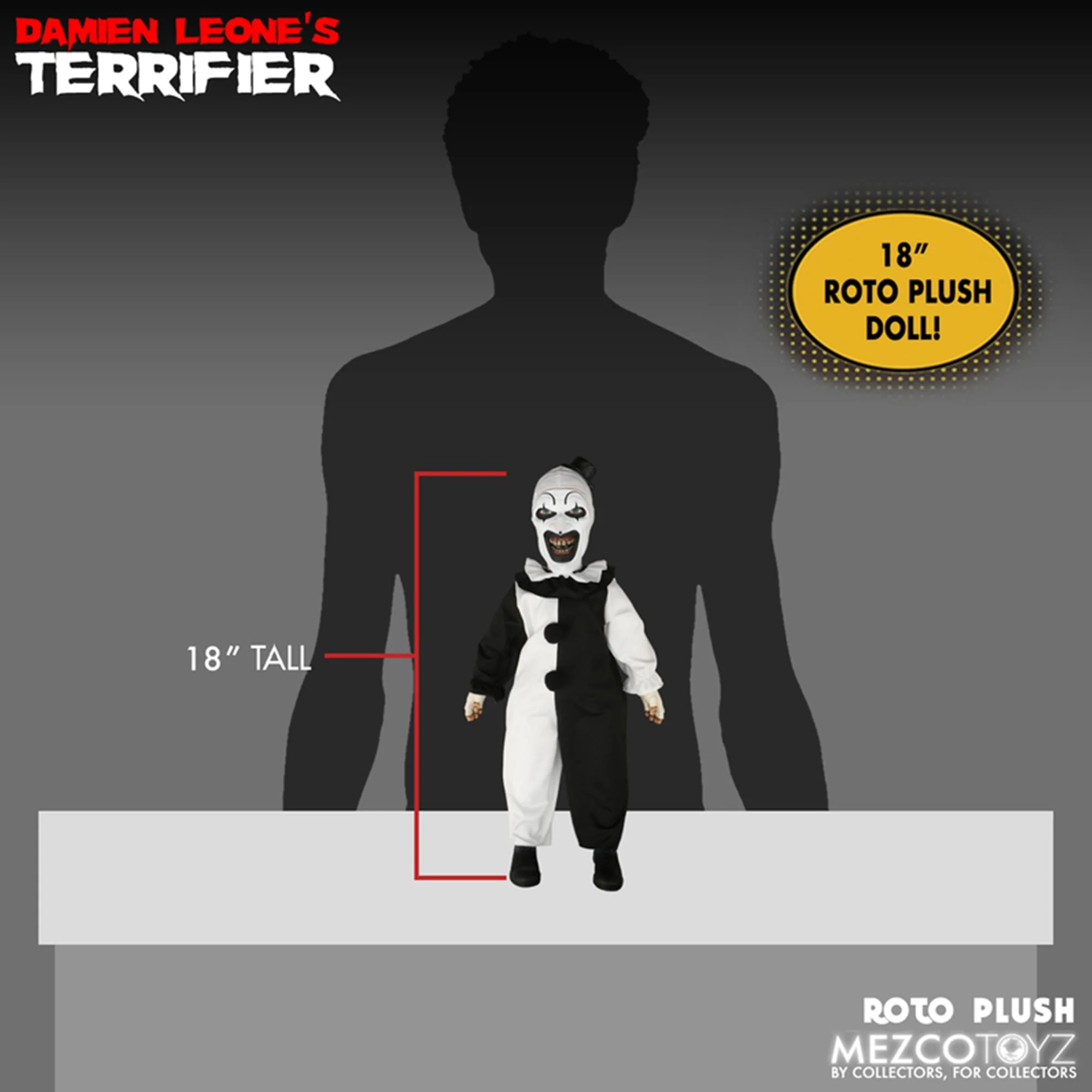 Terrifier Art the Clown 18 Inch MDS Roto Plush - Image 8