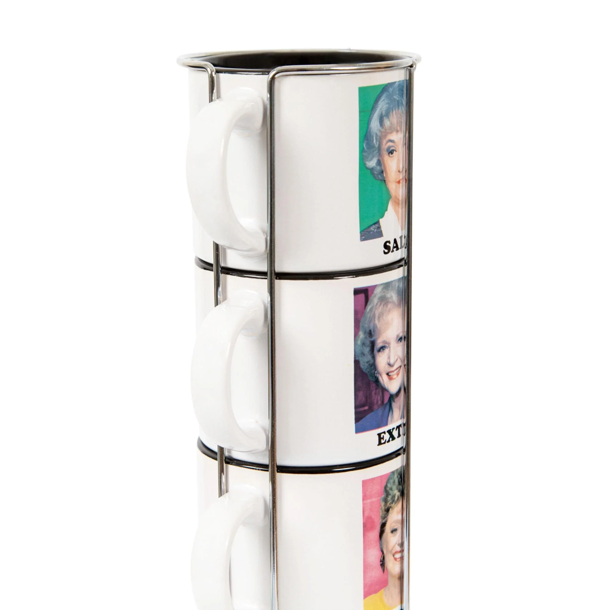 The Golden Girls 10-Ounce Stacking Ceramic Coffee Mugs | Set of 4 - Image 3