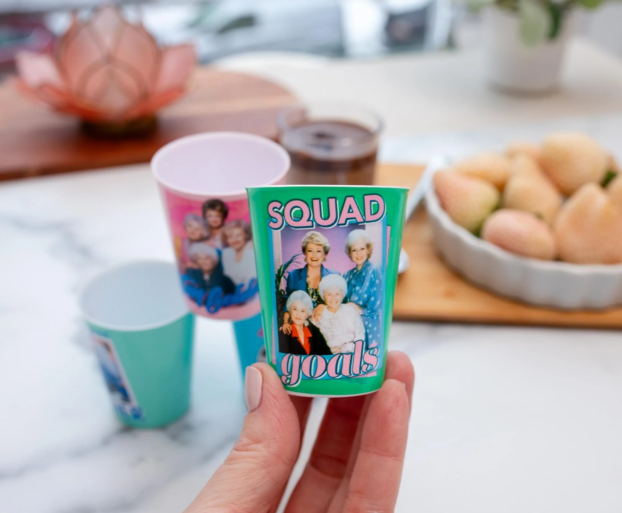 The Golden Girls 2-Ounce Plastic Mini Shot Glass Cups | Set of 4 - Image 8