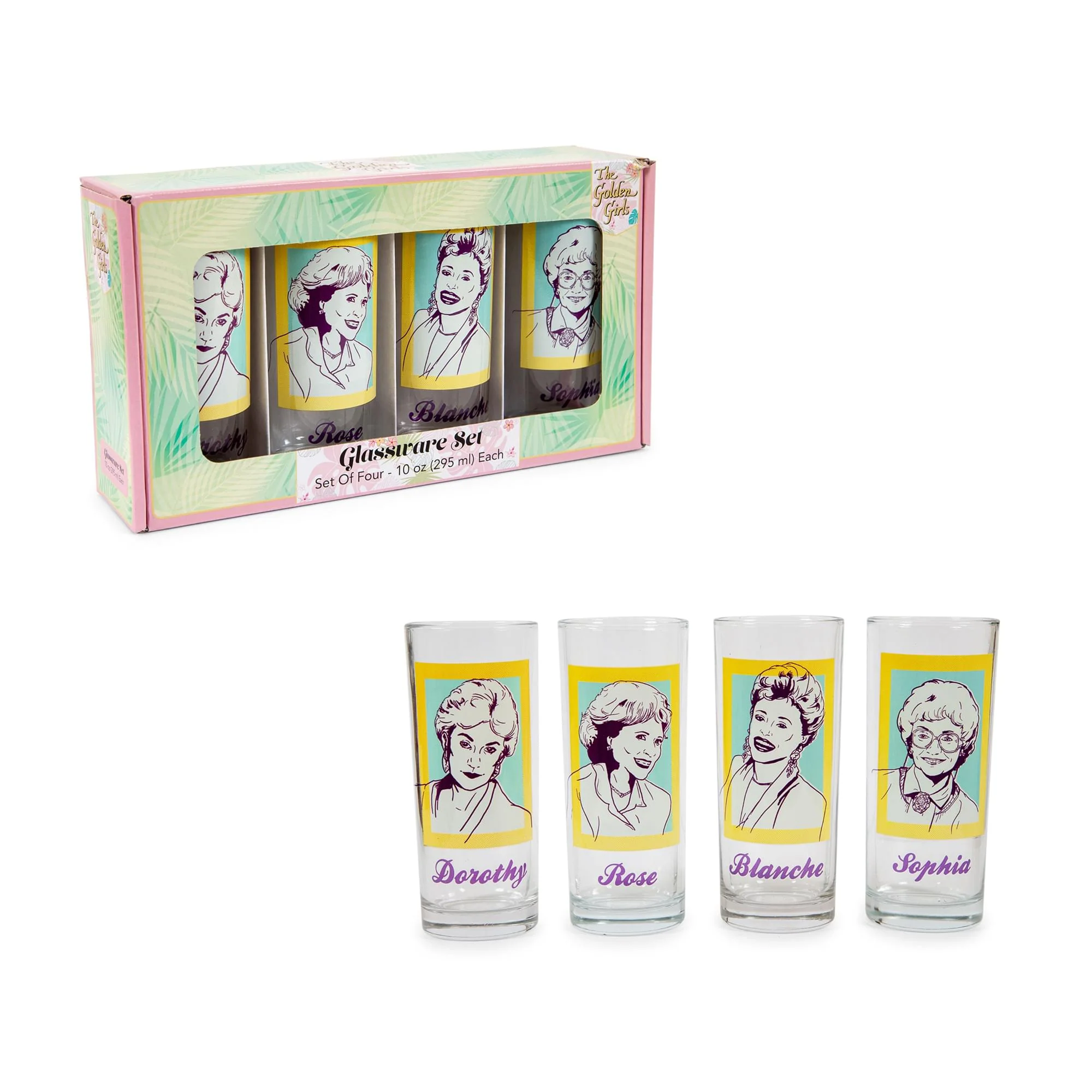 The Golden Girls 4 Piece 10-Ounce Glass Tumbler Set - Image 2