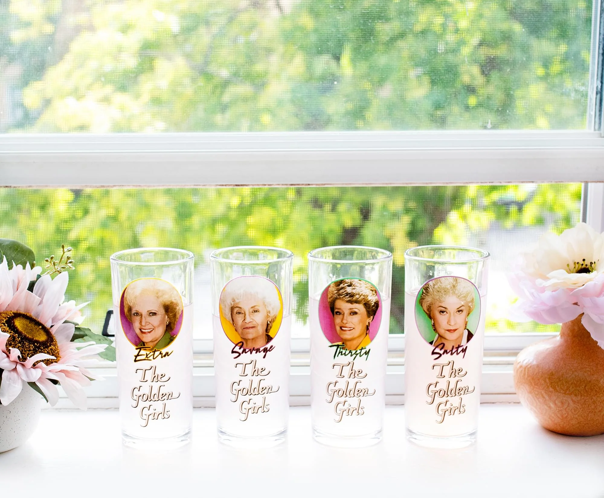 The Golden Girls Frames Logo 10-Ounce Tumbler Glasses | Set of 4 - Image 10