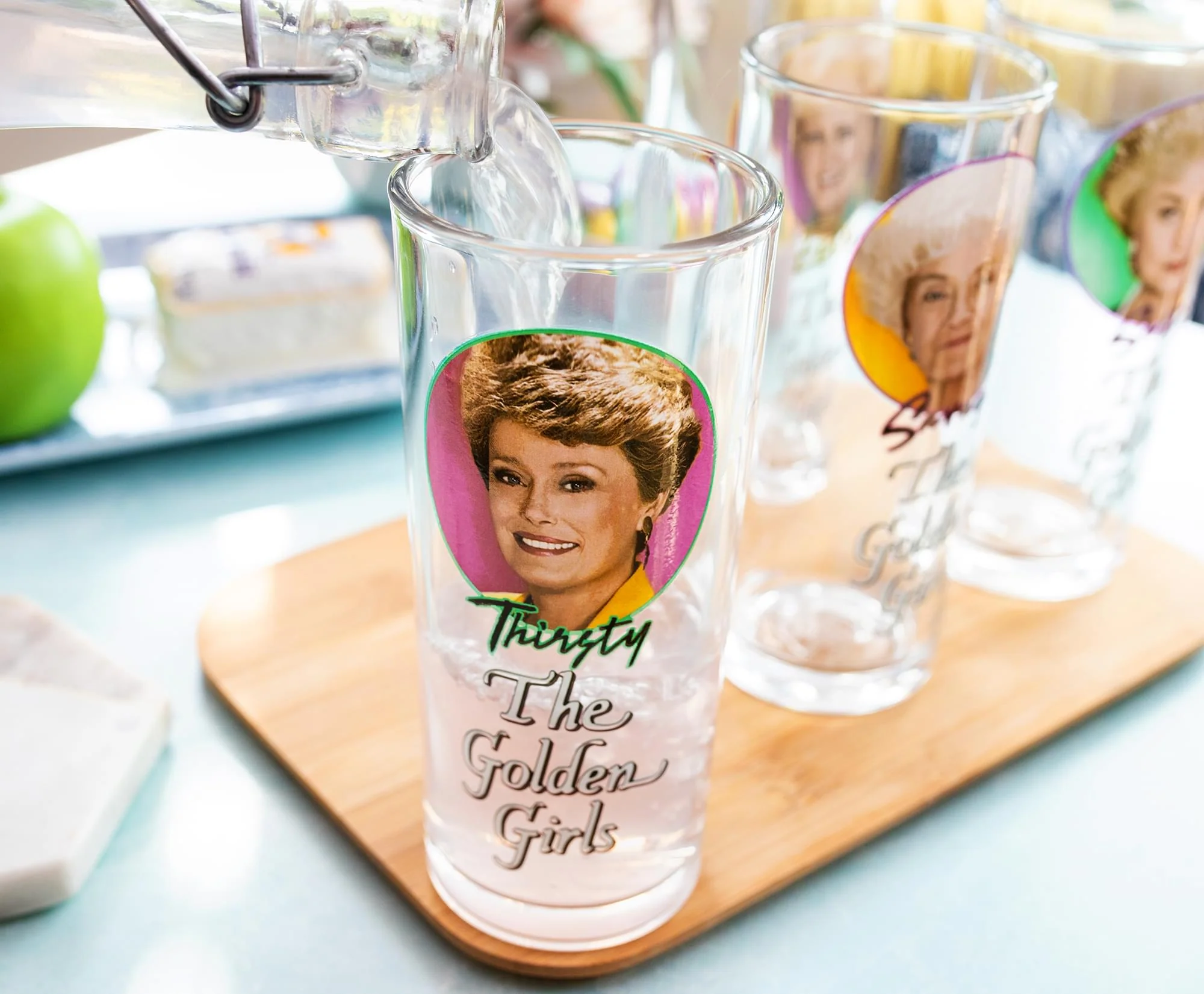 The Golden Girls Frames Logo 10-Ounce Tumbler Glasses | Set of 4 - Image 6