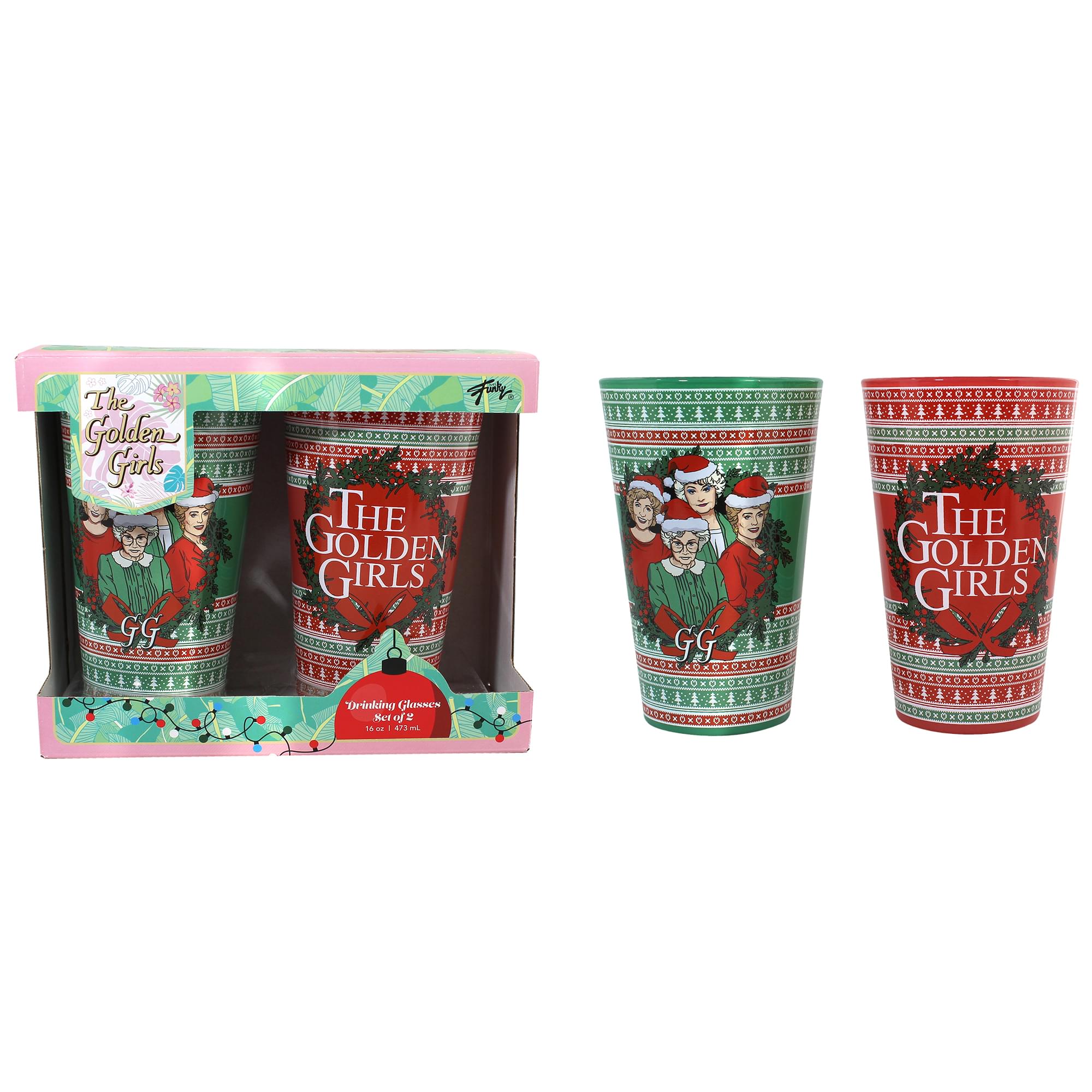 The Golden Girls Holiday 16oz Pint Glasses | Set of 2 - Image 4