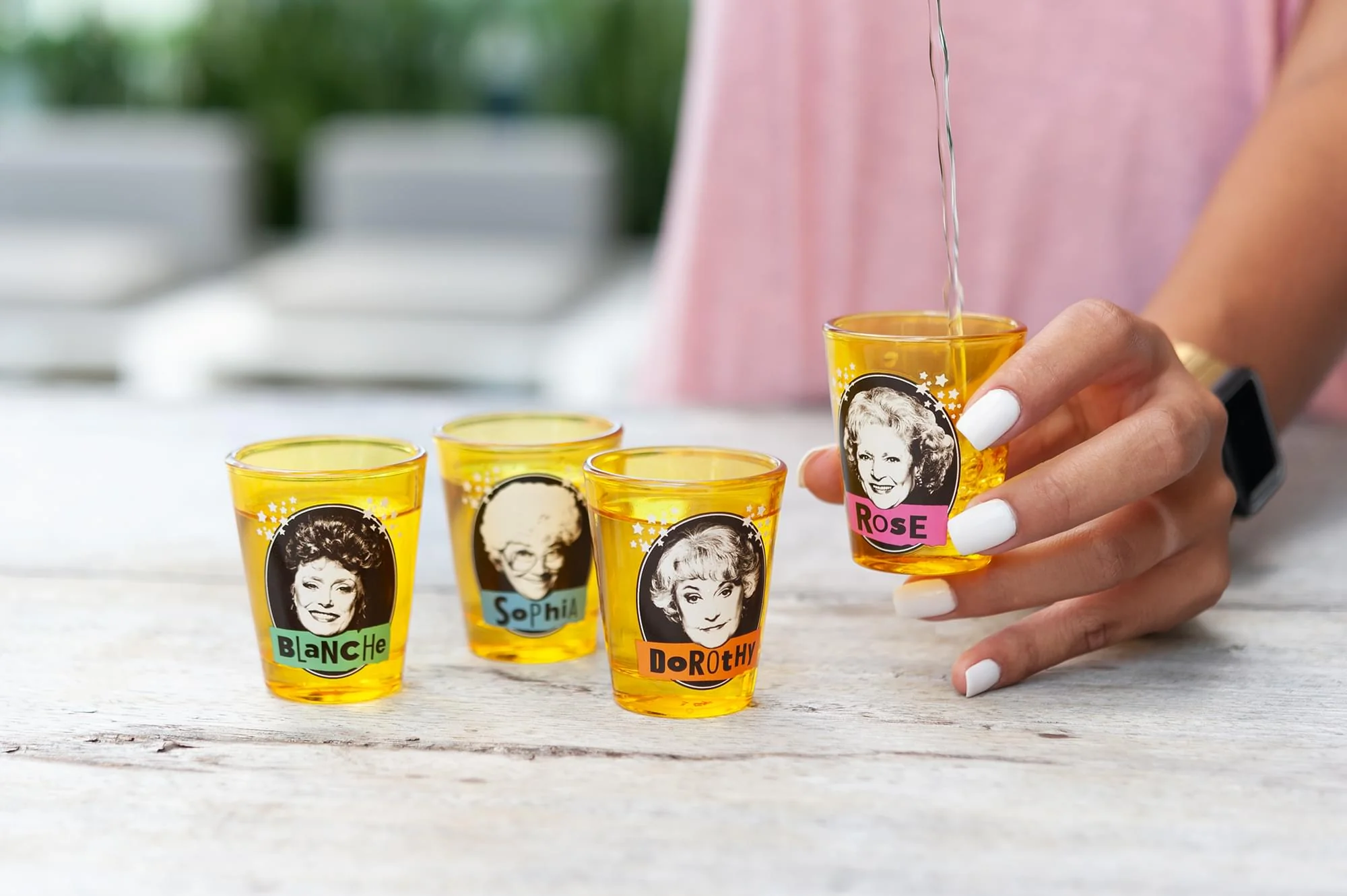 The Golden Girls 2-Ounce Yellow Mini Glasses | Set of 4 - Image 5