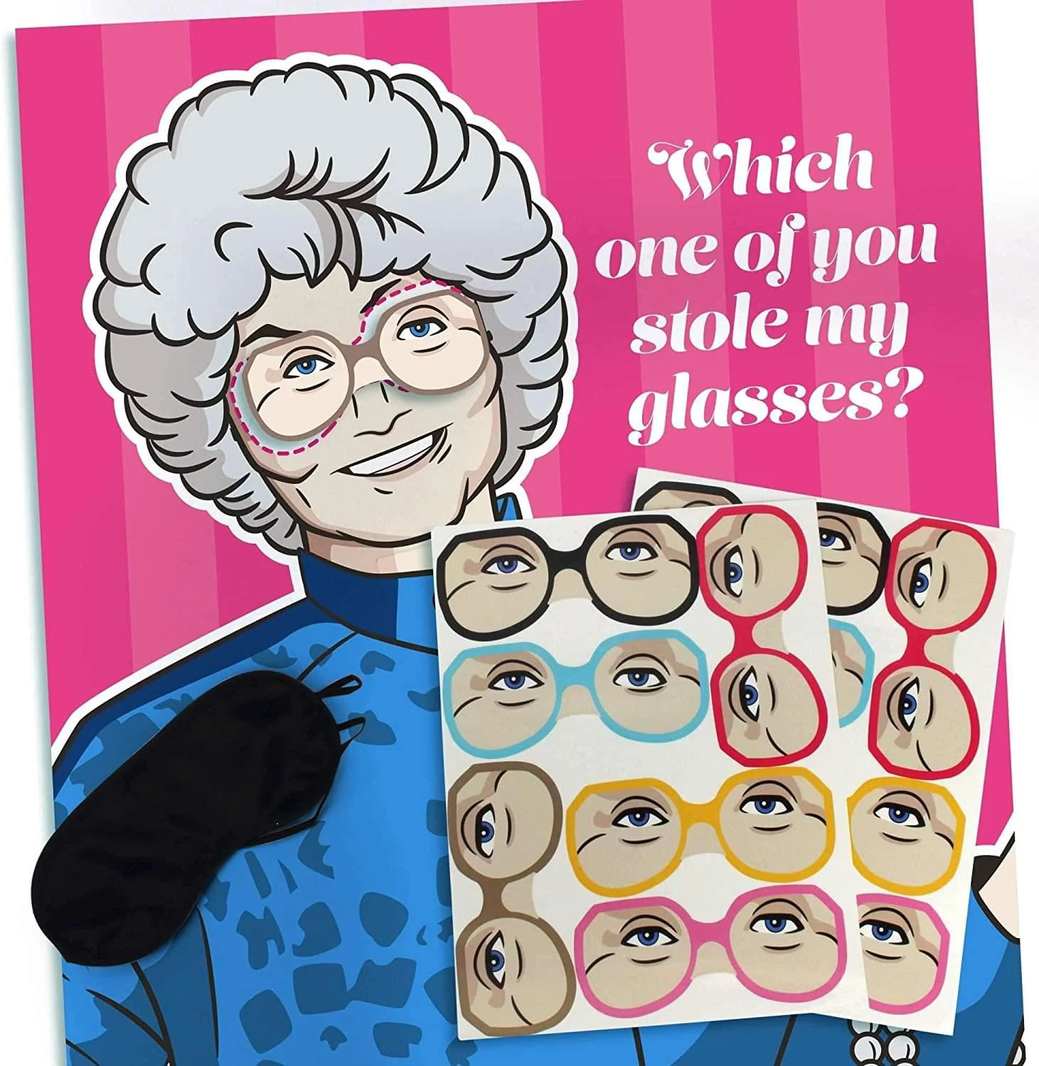 The Golden Girls Pin the Glasses on Sophia Party Game - Image 3