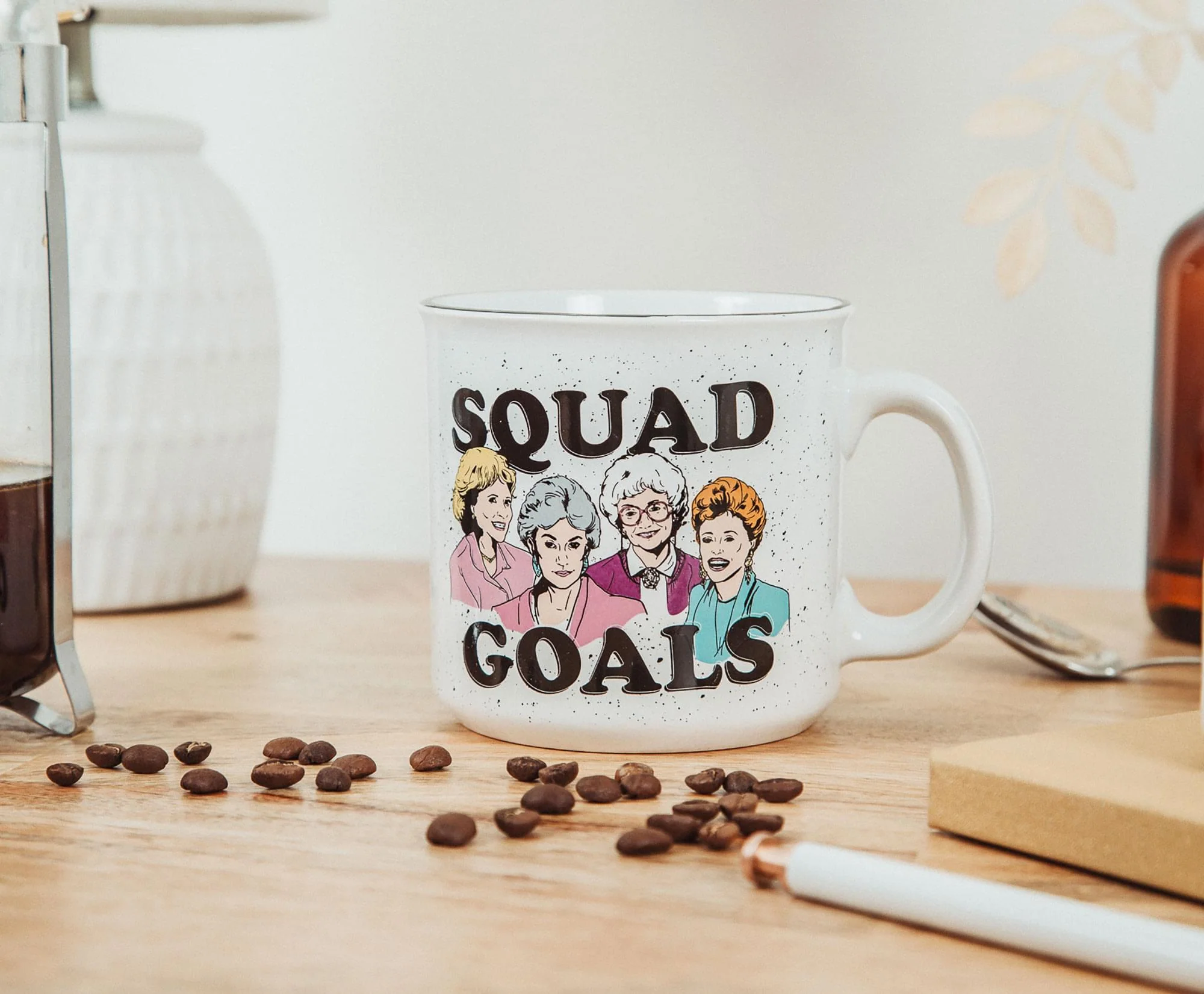 The Golden Girls "Squad Goals" Ceramic Camper Mug | Holds 20 Ounces - Image 2