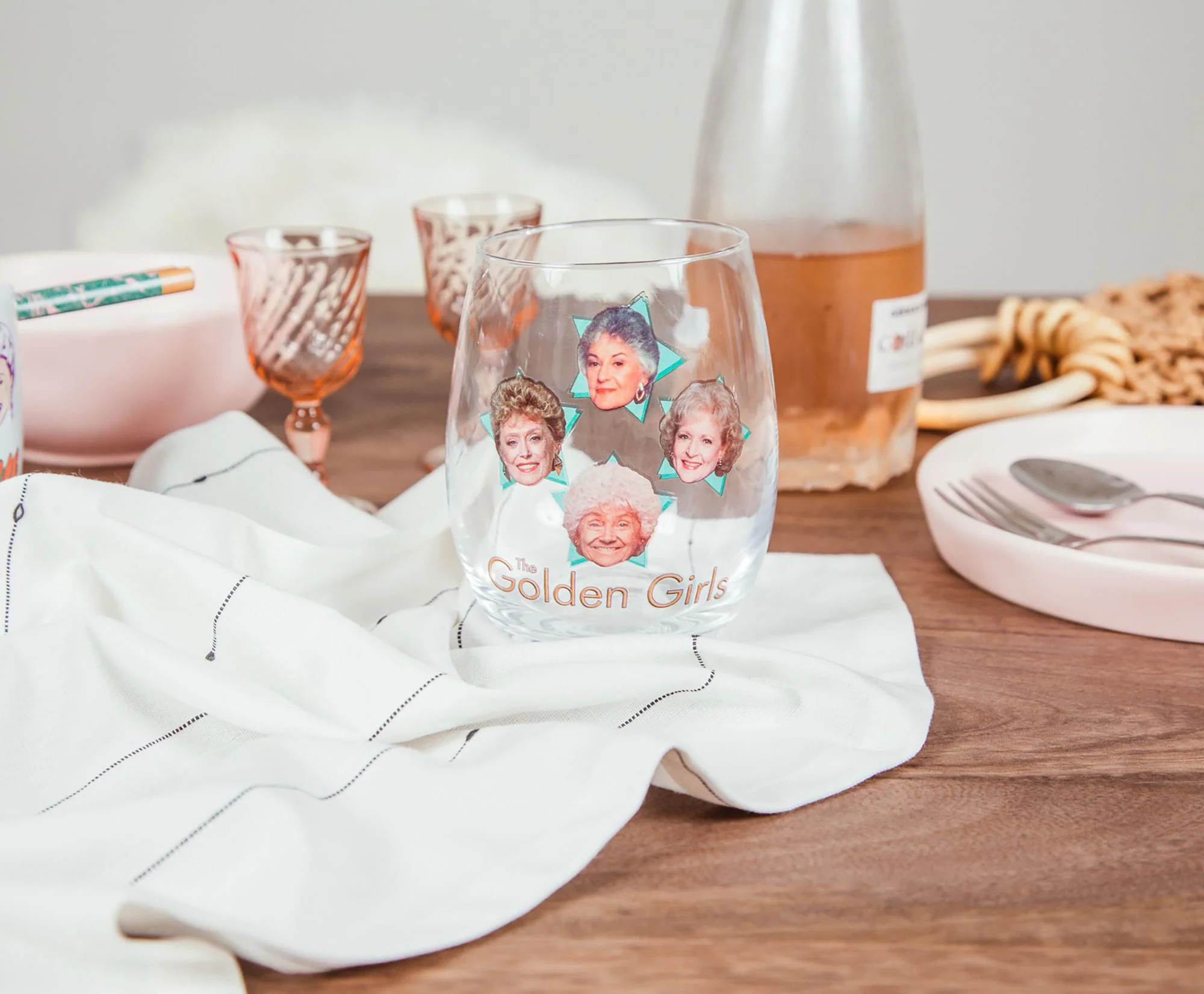 The Golden Girls Stars Stemless Wine Glass | Holds 20 Ounces - Image 2