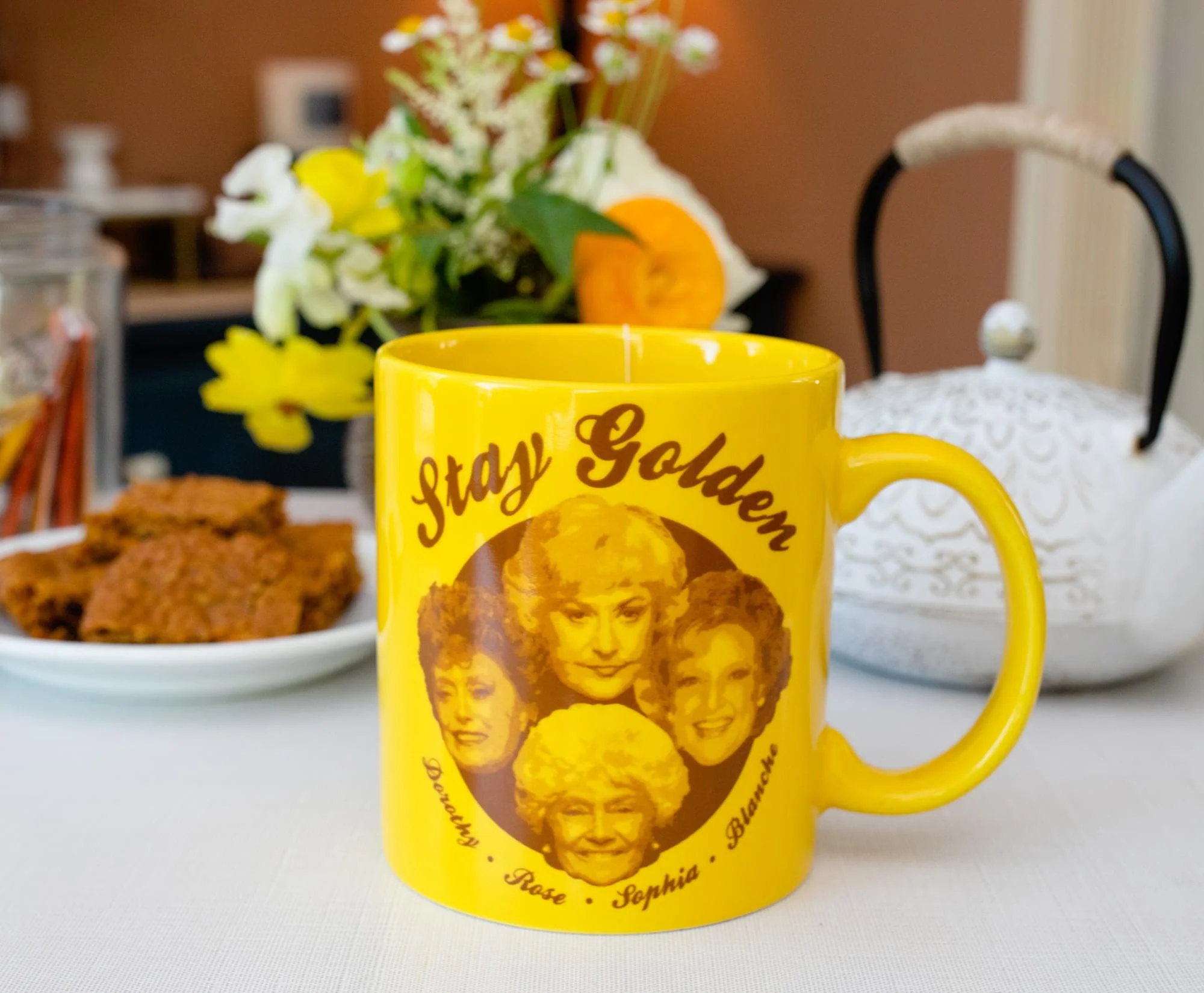 The Golden Girls "Stay Golden" Gold Ceramic Coffee Mug | Holds 20 Ounces - Image 8