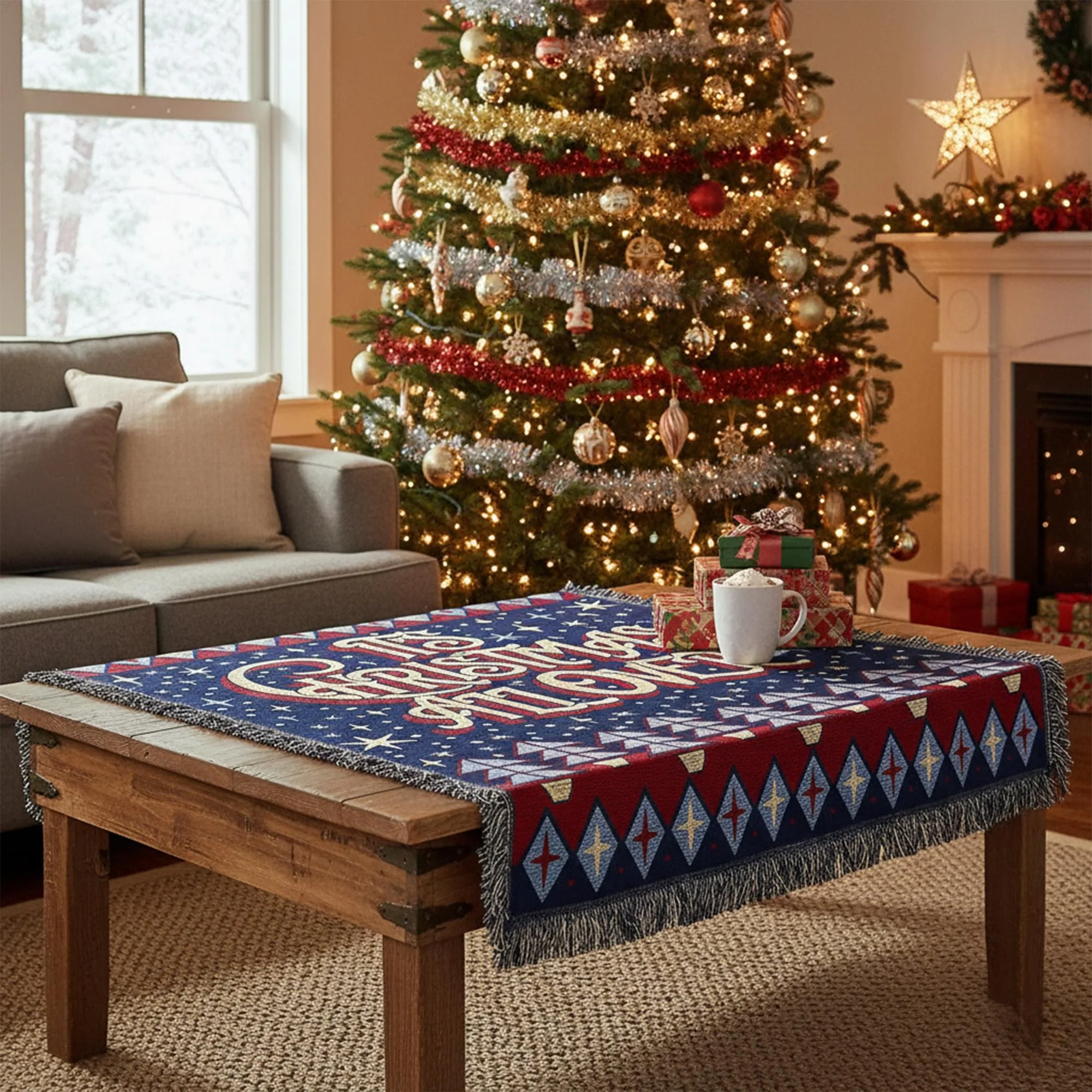 The Goo Goo Dolls "It's Christmas all Over" 50 x 60 Inch Holiday Blanket - Image 3