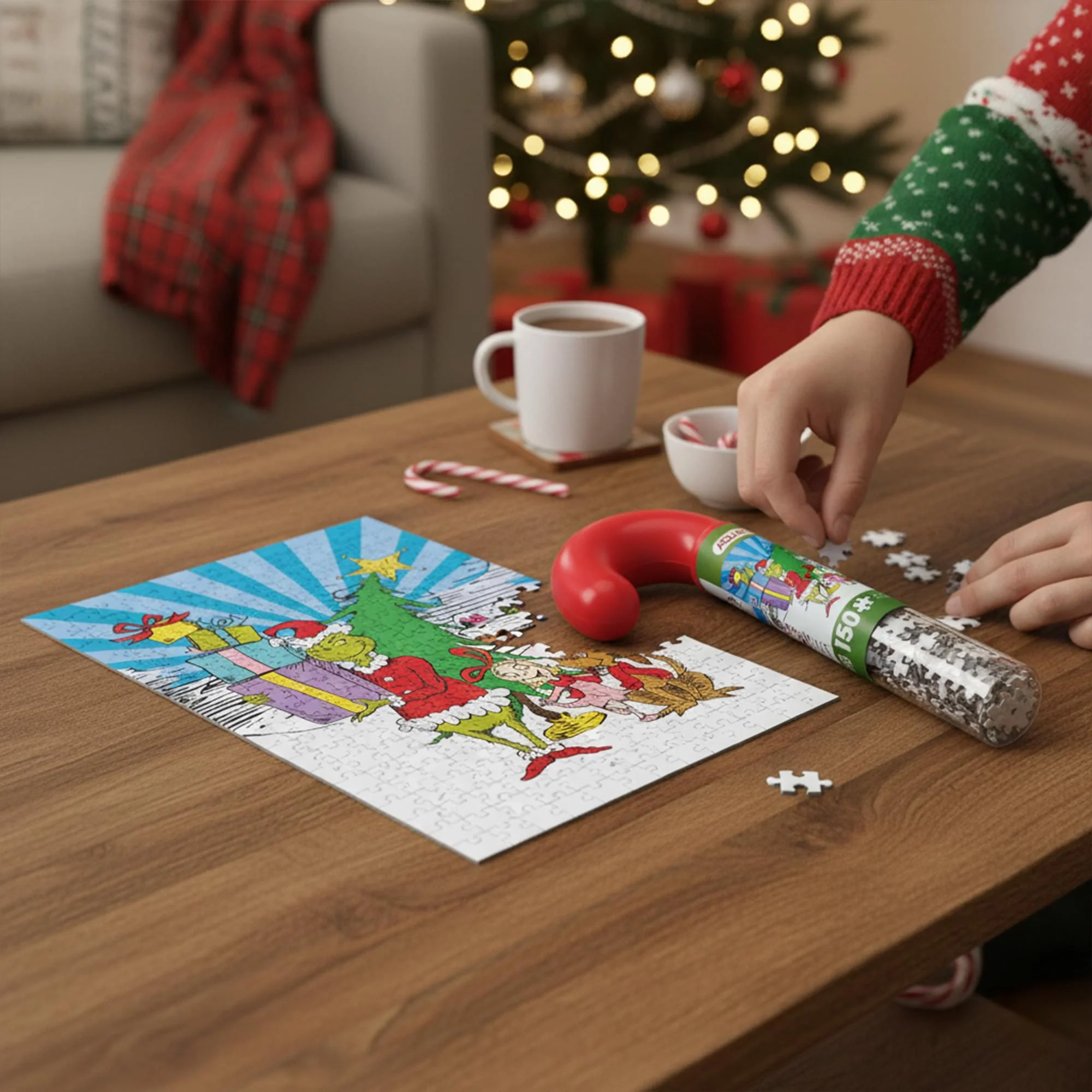 The Grinch 150 Piece Candy Cane Micro Jigsaw Puzzle - Image 5