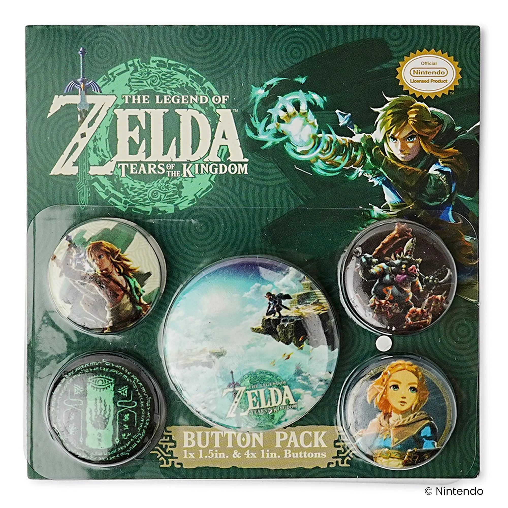 The Legend Of Zelda: Tears Of The Kingdom 5-Piece Button Set - Image 2