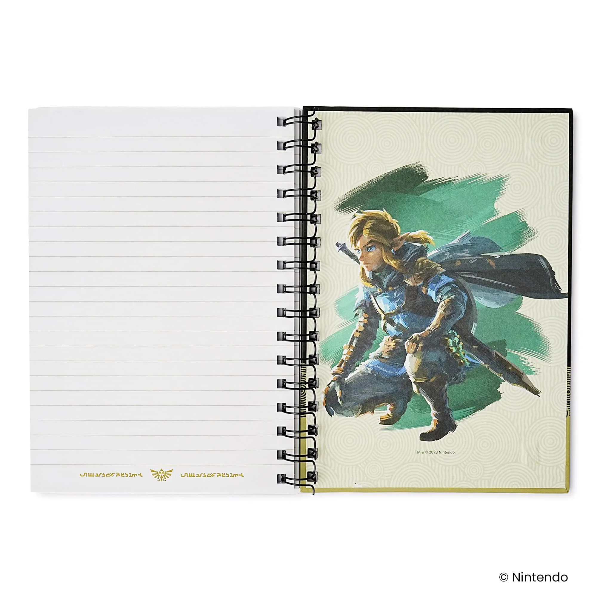 The Legend Of Zelda TOTK Hyrule Skies Spiral Notebook With Elastic Closure - Image 4