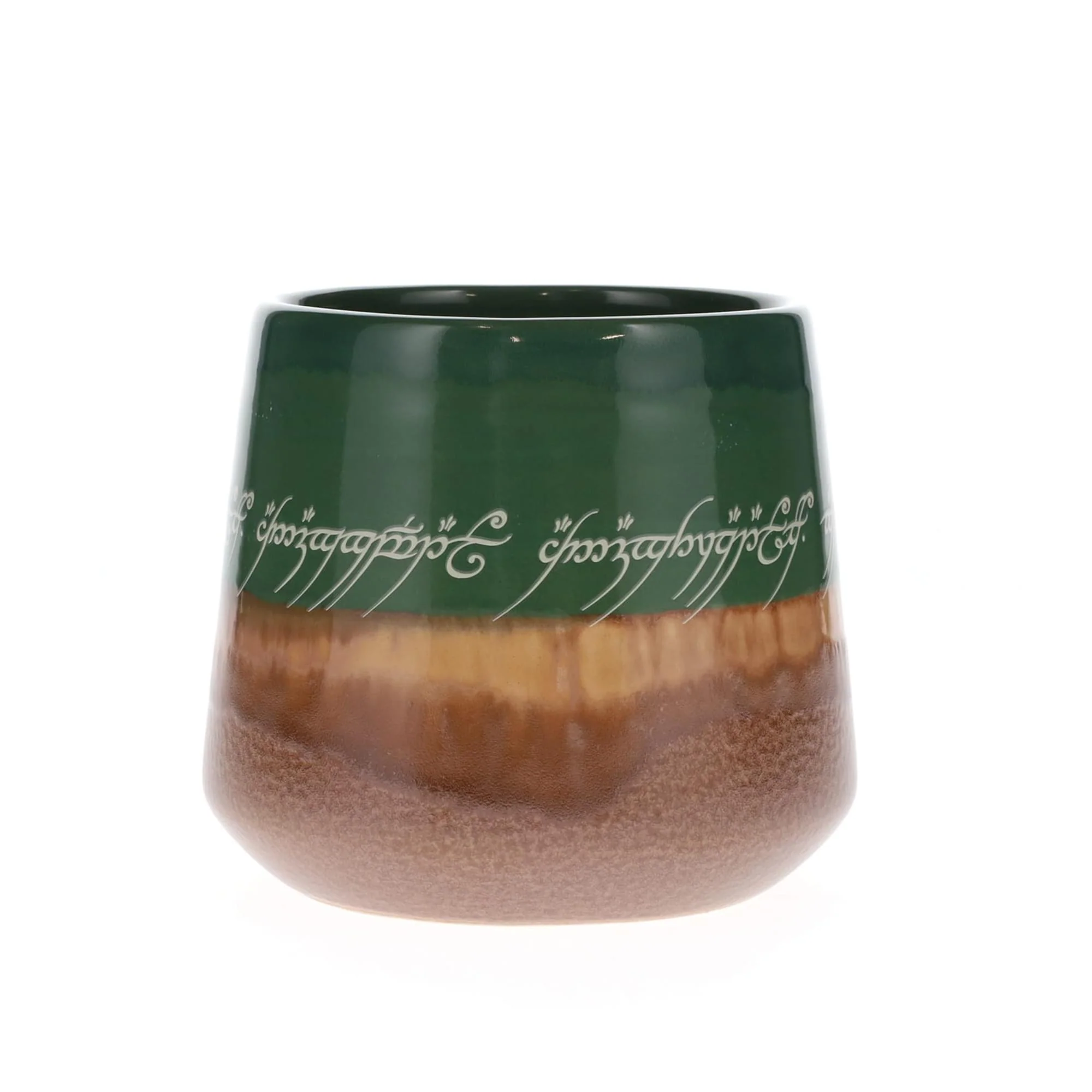 The Lord Of The Rings Elven Text Tapered Ceramic Pottery Mug | Holds 14 Ounces - Image 2