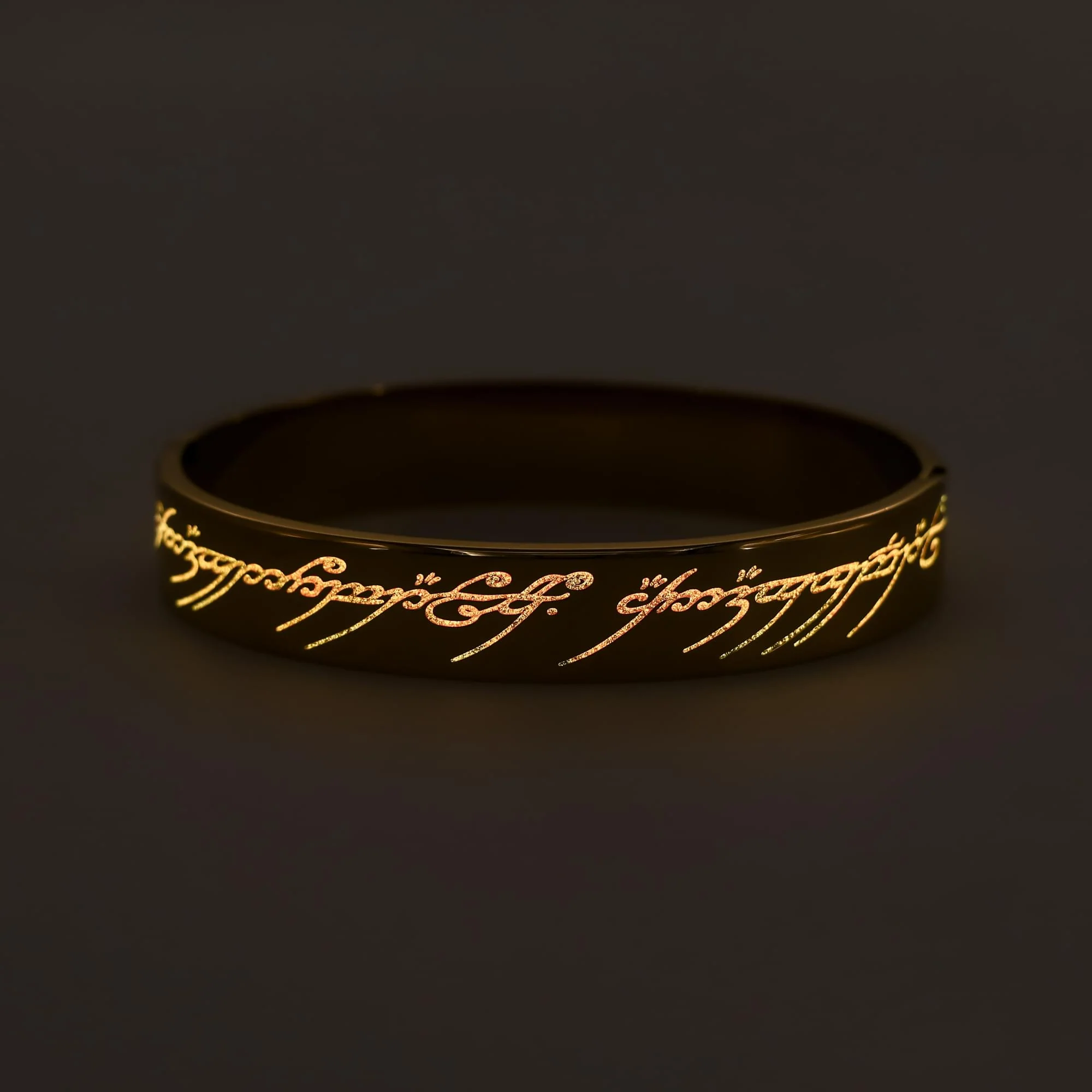 The Lord Of The Rings Glow-In-the-Dark One Ring Hinged Bangle Bracelet - Image 5