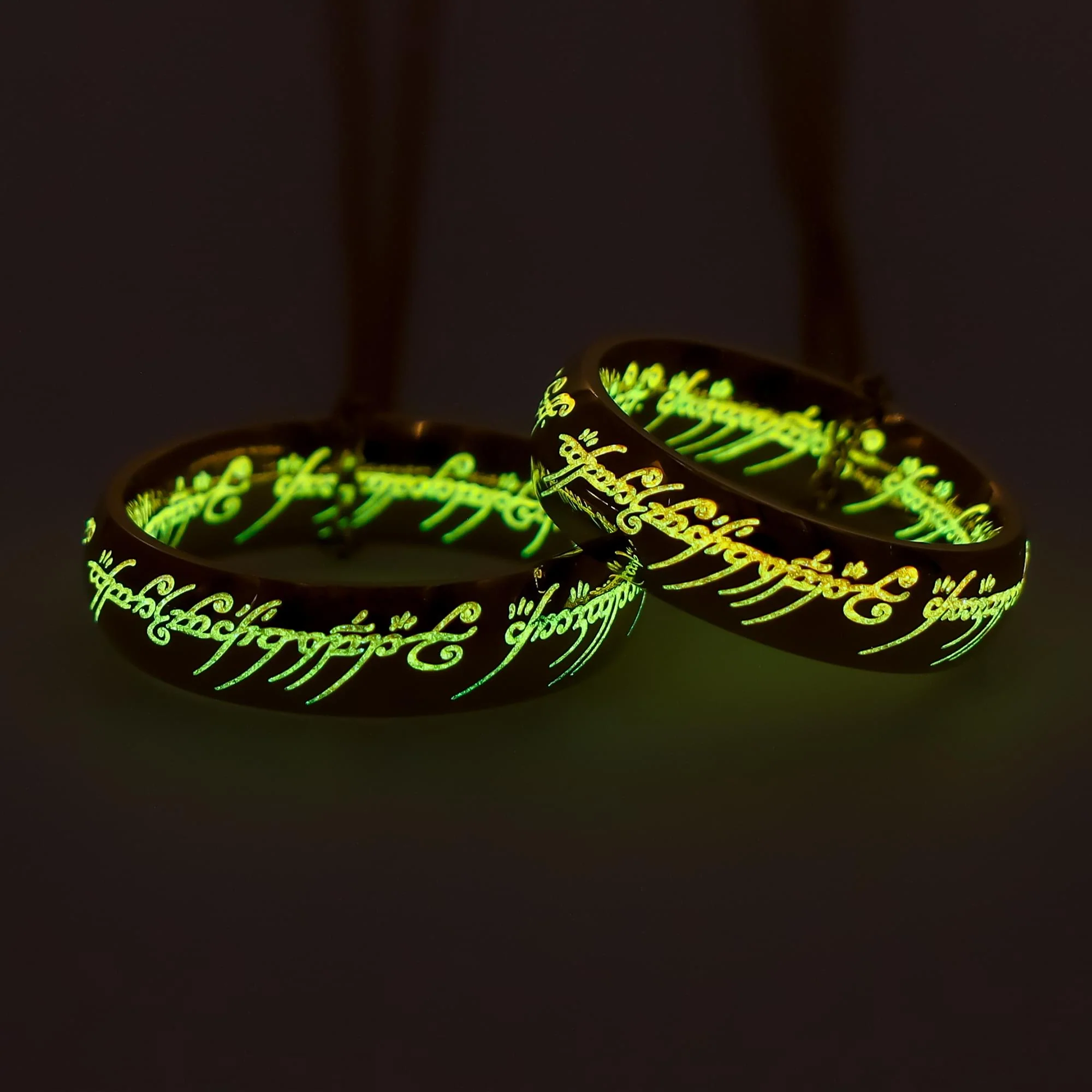 The Lord Of The Rings Glow-In-the-Dark One Ring Necklace Set Replica - Image 6