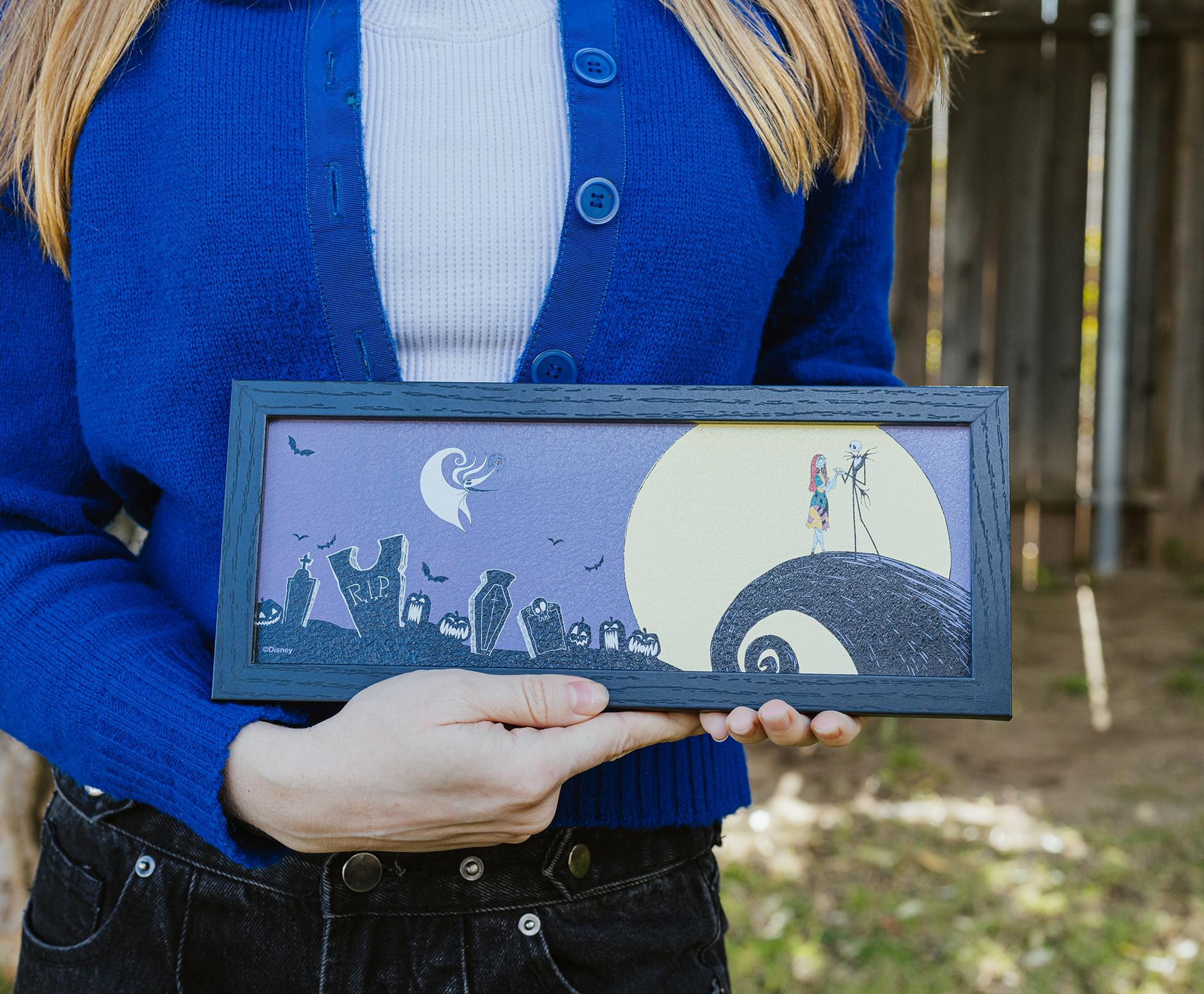 The Nightmare Before Christmas 12 x 5 Inch Framed MDF Wall Art - Image 2