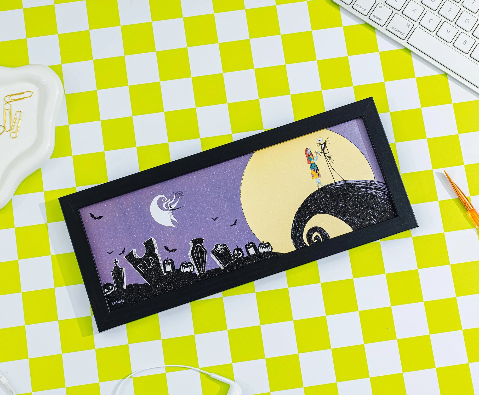 The Nightmare Before Christmas 12 x 5 Inch Framed MDF Wall Art - Image 6