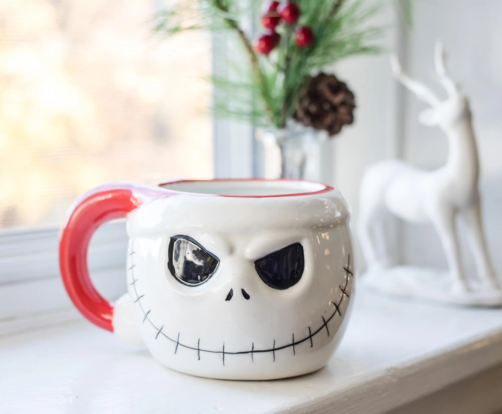 The Nightmare Before Christmas Santa Jack Skellington 3D Coffee Mug | 20 Ounces - Image 4