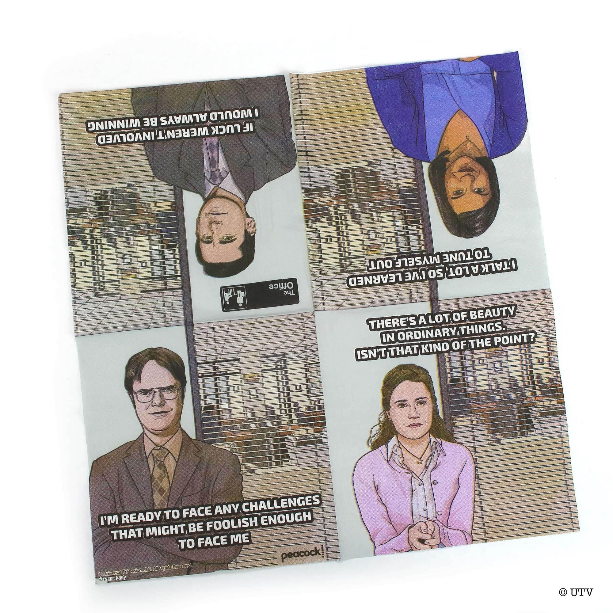 The Office Dunder Mifflin Beverage Napkins | 16 Pack - Image 2