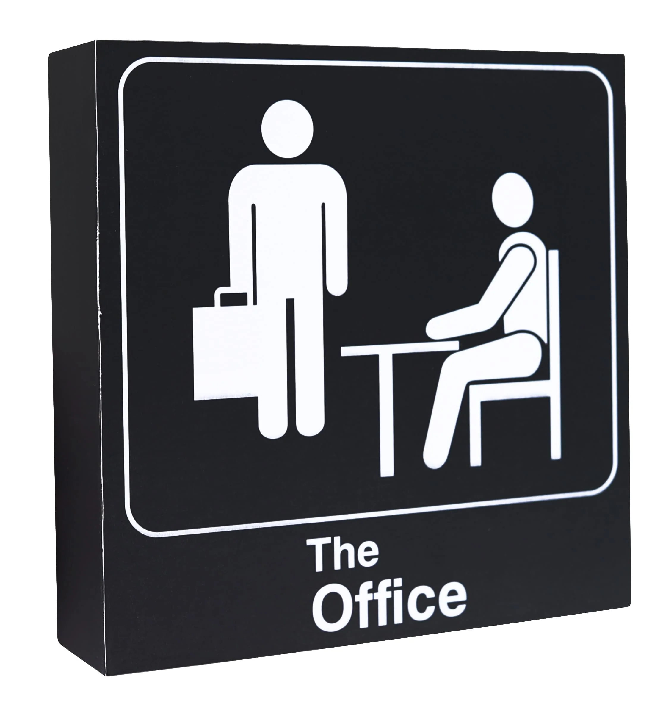 The Office Logo 6 x 6 Inch Wood Box Sign - Image 2